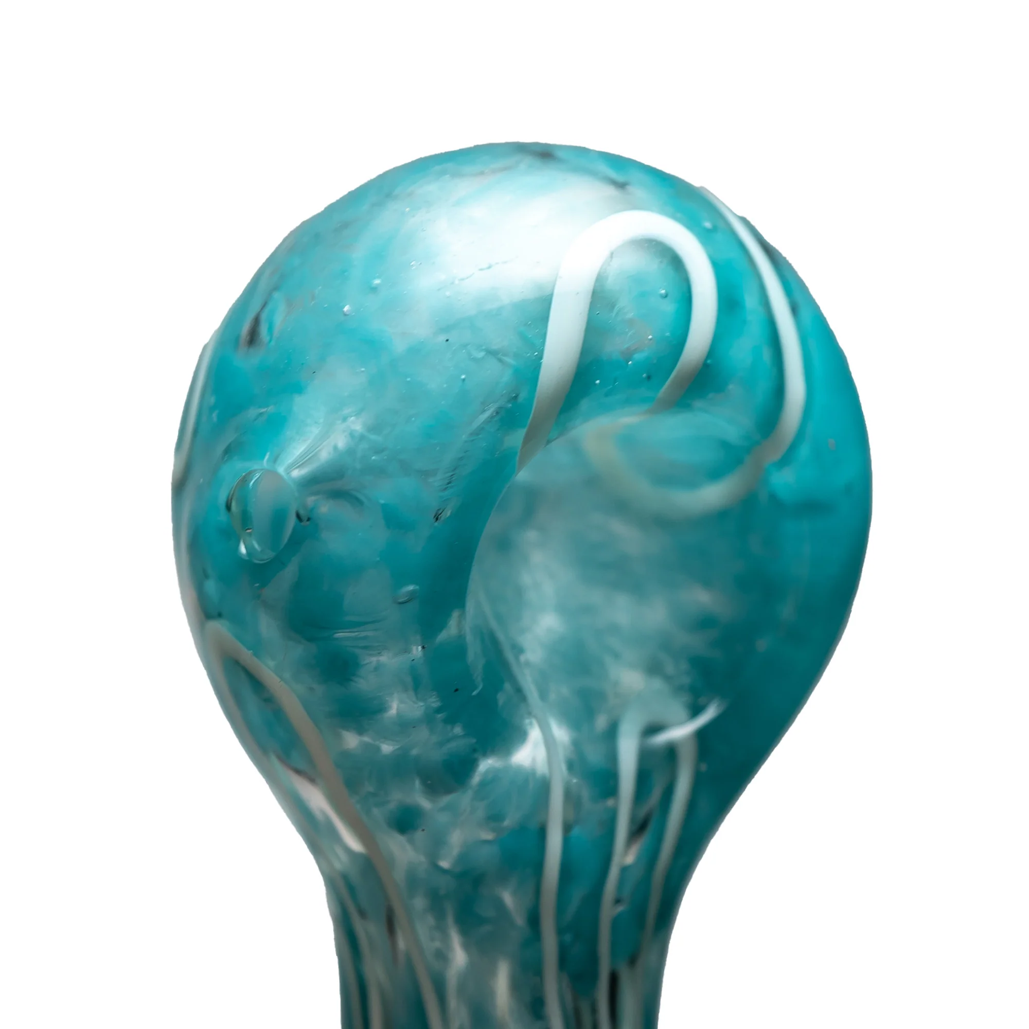 Shooters - Frit & Fume Spoon w/ Stringers - Aqua - Image 2