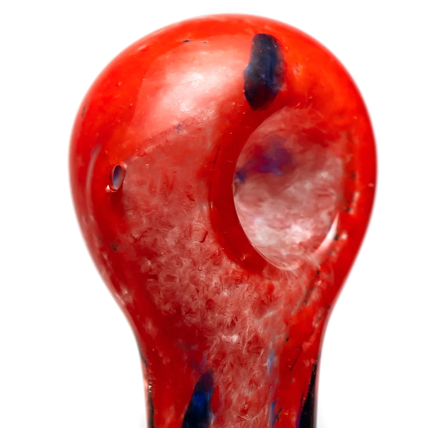 Shooters - Frit Spoon w/ Dots - Red & Blue - Image 2