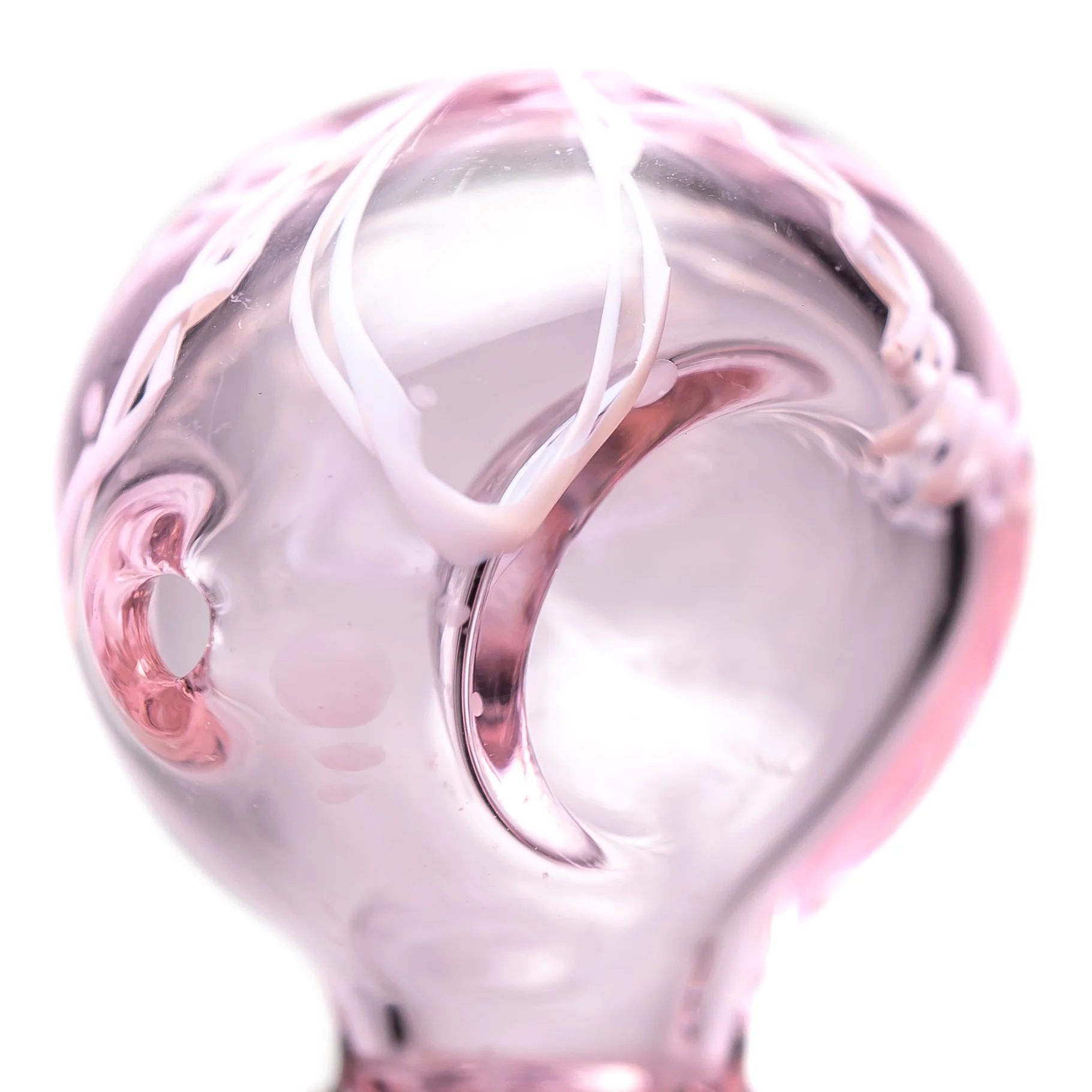 Shooters - Frit & Twist Cane Spoon w/ Marias - Pink - Image 2