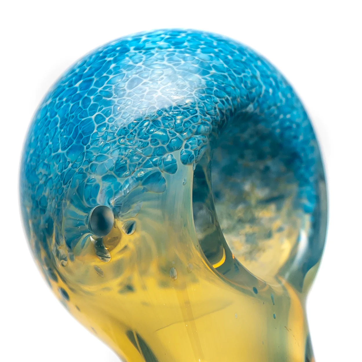Shooters - Fume Frit Spoon Pipe - Blue - Image 3