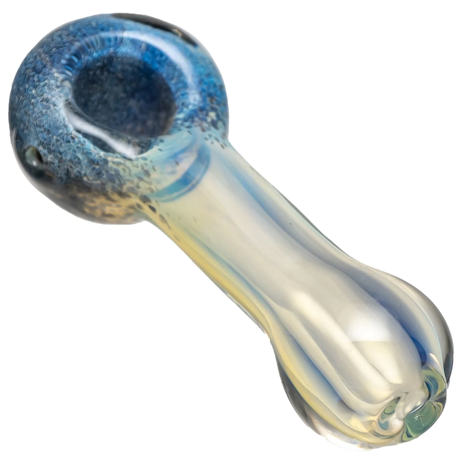 Shooters - Fume Frit Spoon Pipe - Dark Blue & Black