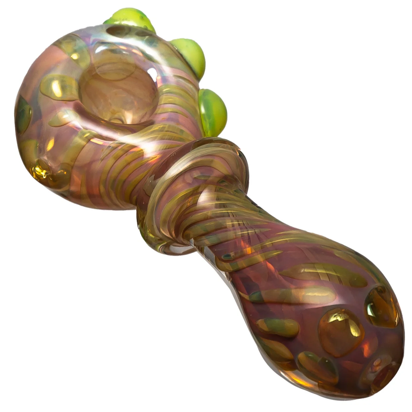 Shooters - Fume Swirl Spoon w/ Accent Grips - Green