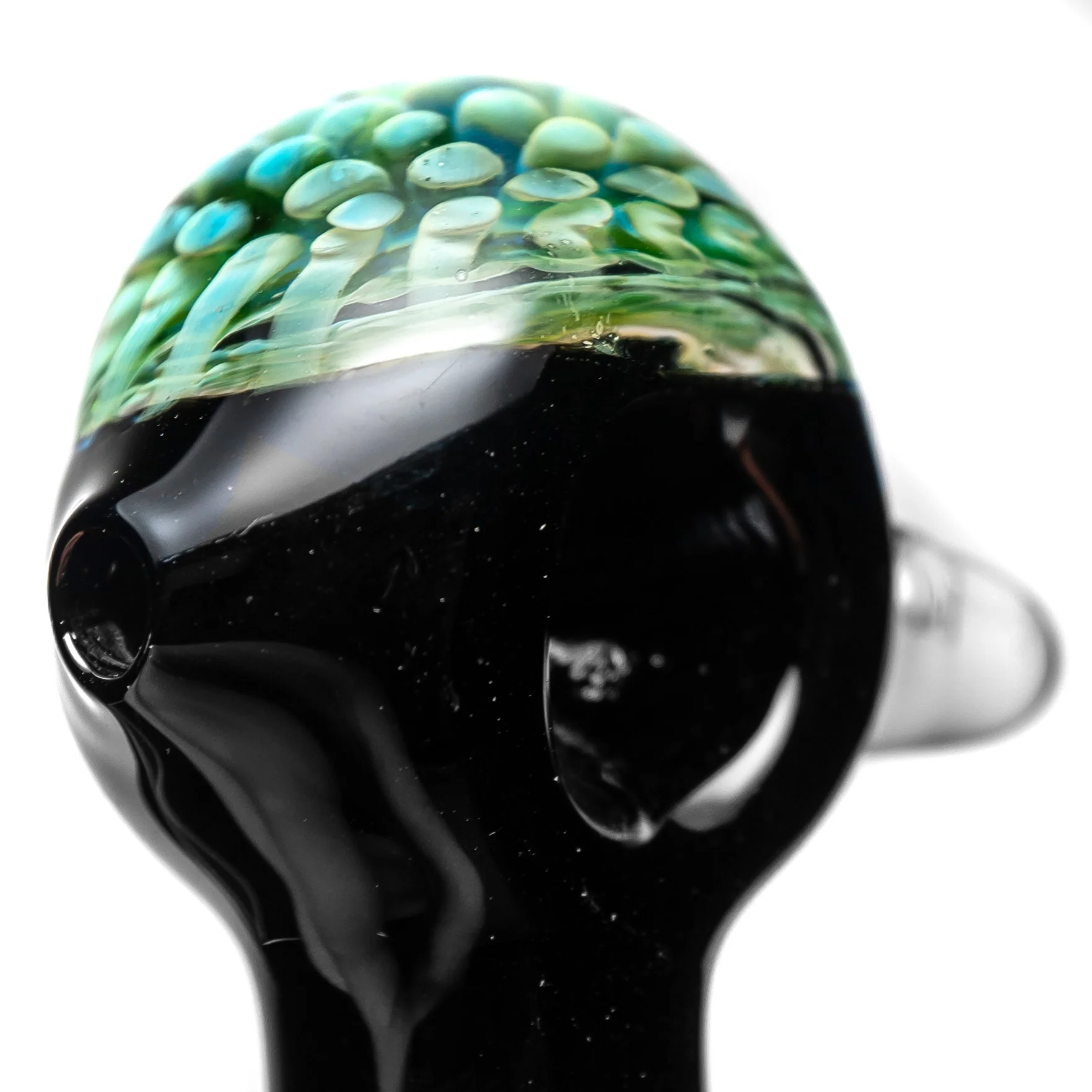 Shooters - Implosion Spoon Pipe - Green Blue - Image 3