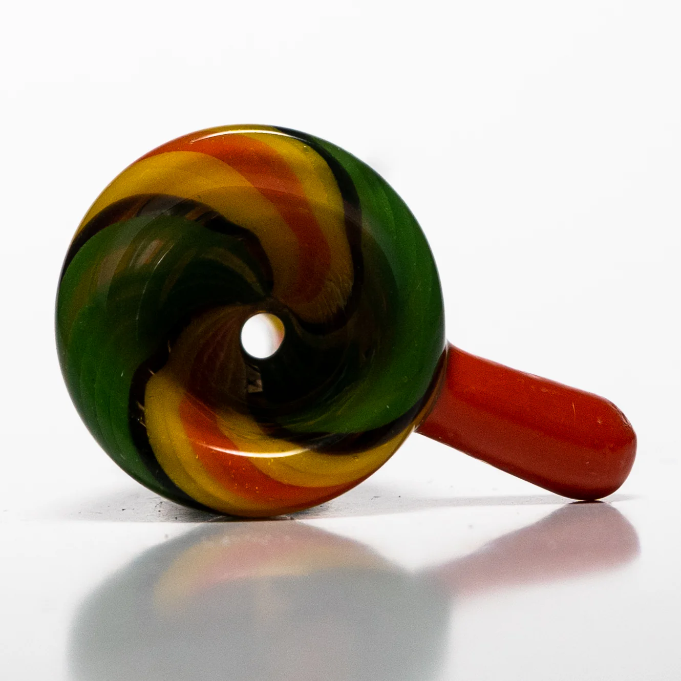 Shooters - Push Bowl Slide - 18mm - Yellow, Green, Black, & Orange Twist - Image 2