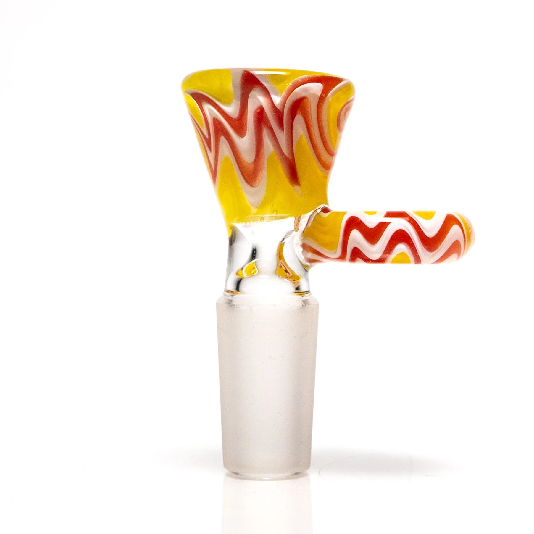 Shooters - Single Hole Slide - 14mm - Yellow, Red & White Wig Wag