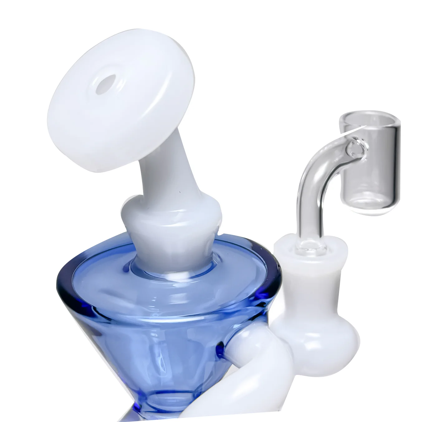 Shooters - Straight Drain Recycler - Blue & White - Image 3