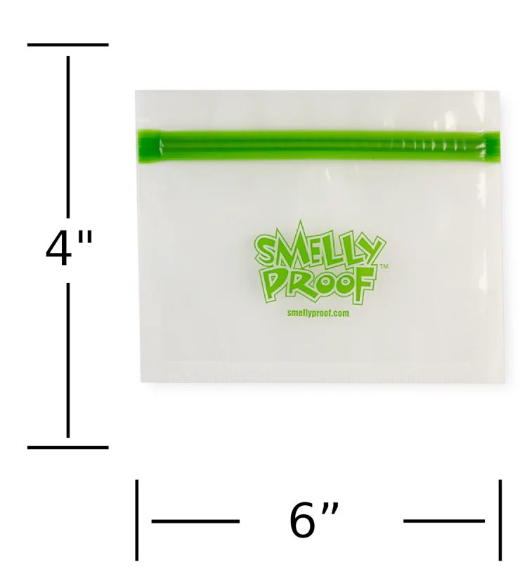 Smelly Proof - Small Bag - Clear - 5 Pack Bundle - Image 2