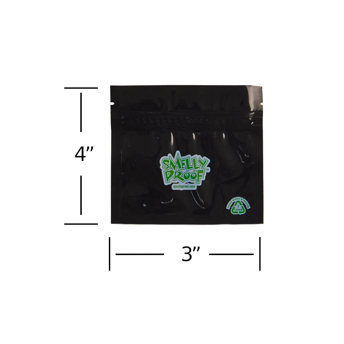 Smelly Proof - XS Bag - Black - 10 Pack Bundle - Image 2