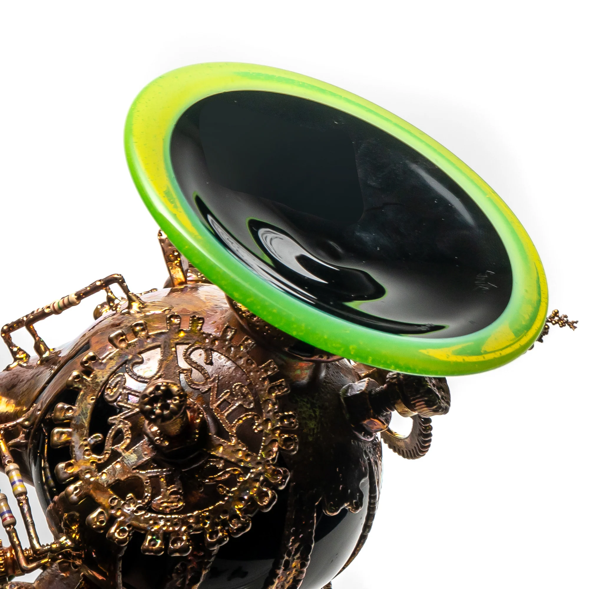 Snic - Electroformed Steam Punk Tube - Slyme & Black - Image 10