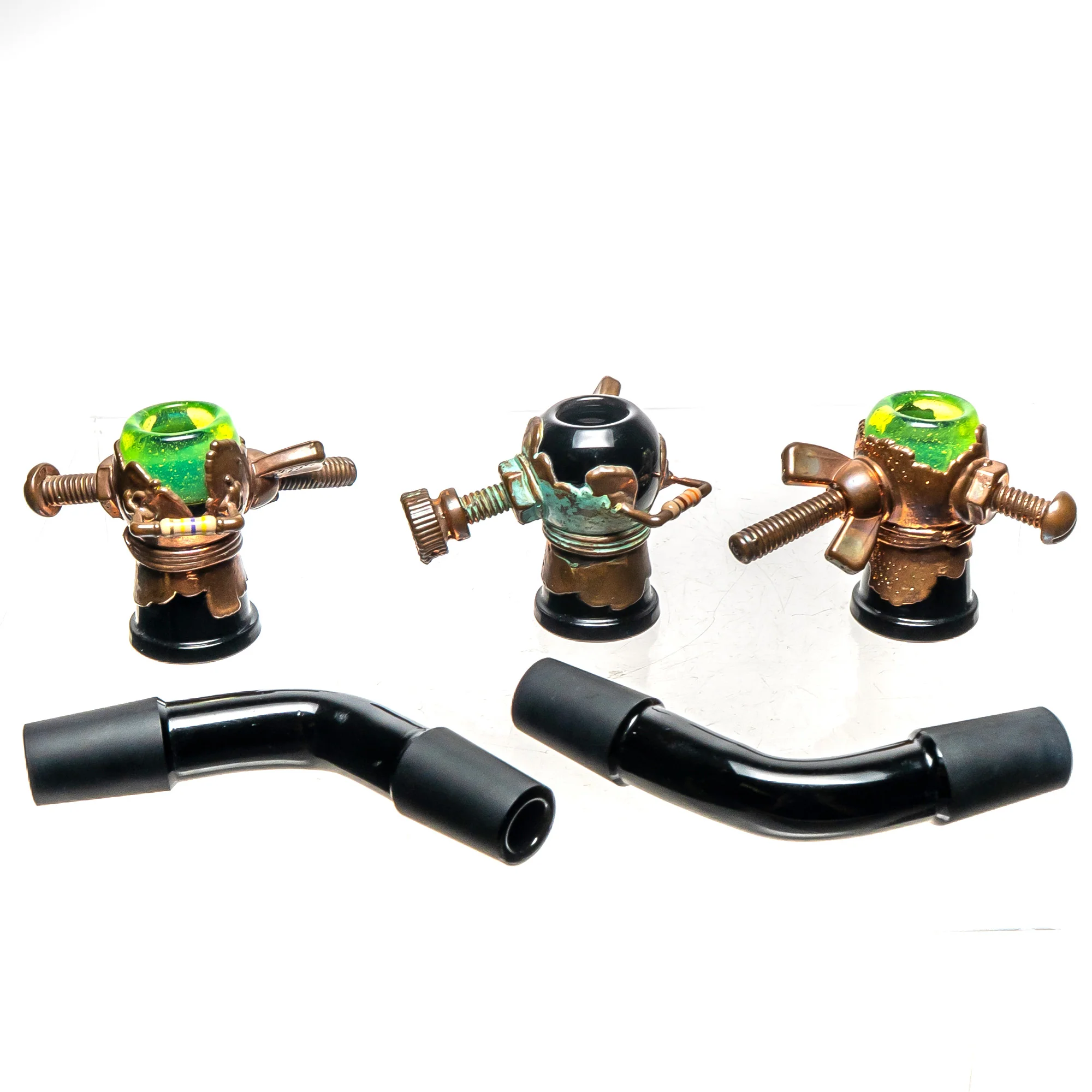Snic - Electroformed Steam Punk Tube - Slyme & Black - Image 11