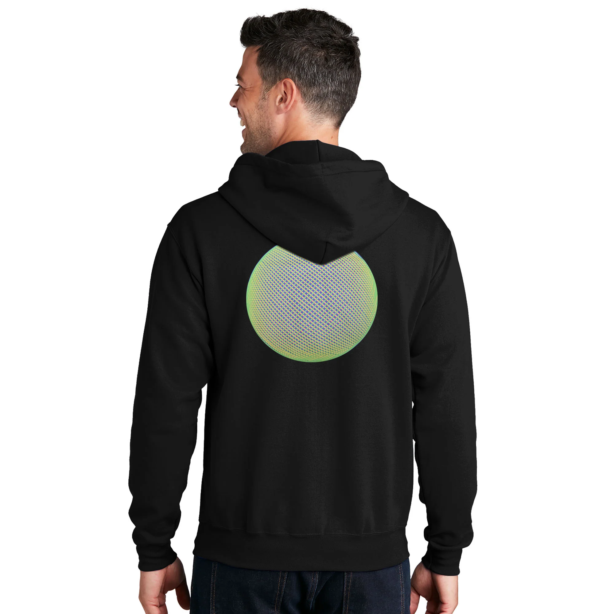 Sovereignty - Zip Up Sweatshirt - Reflection - Black - Green Logo - XL - Image 2