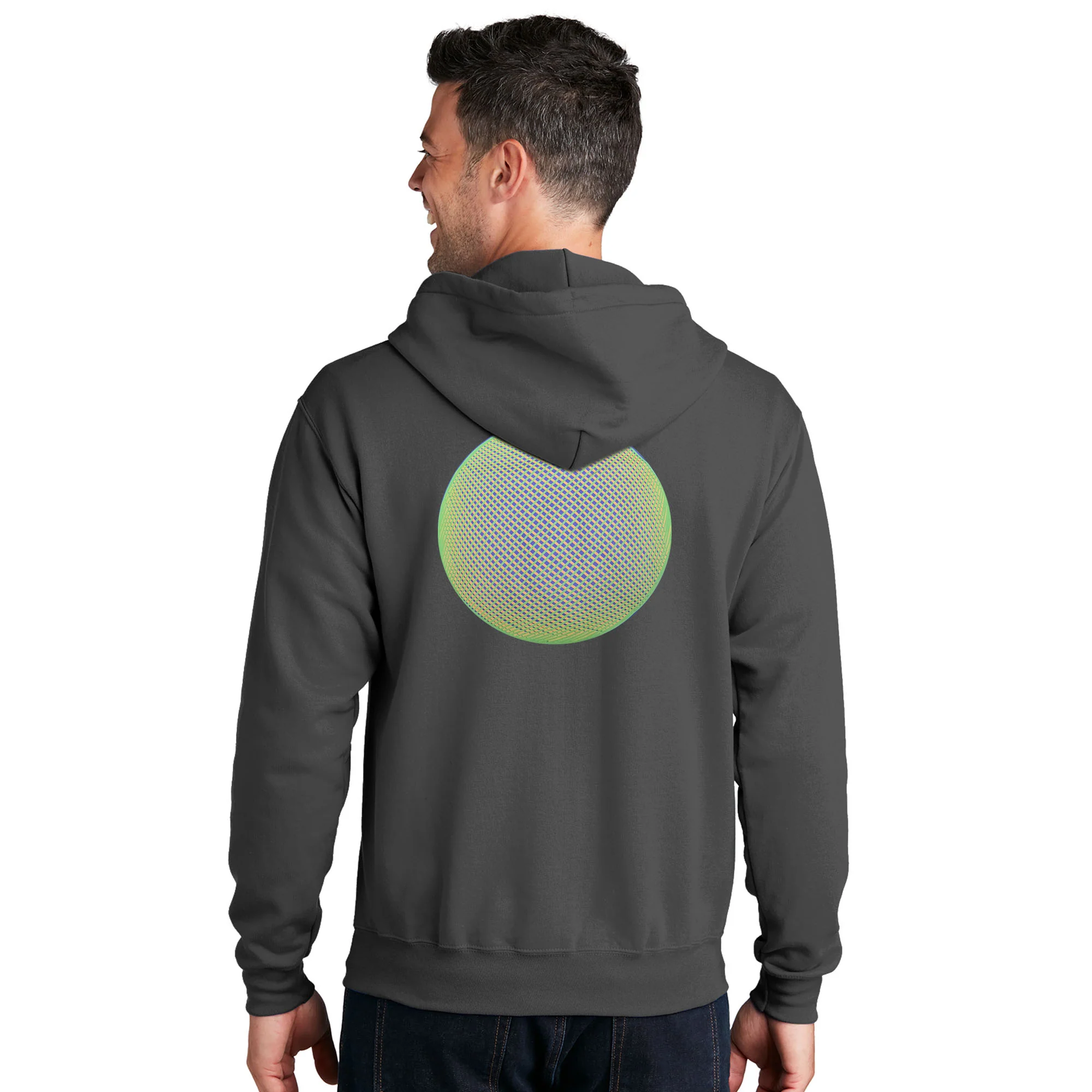 Sovereignty - Zip Up Sweatshirt - Reflection - Grey - Green Logo - XXL - Image 2
