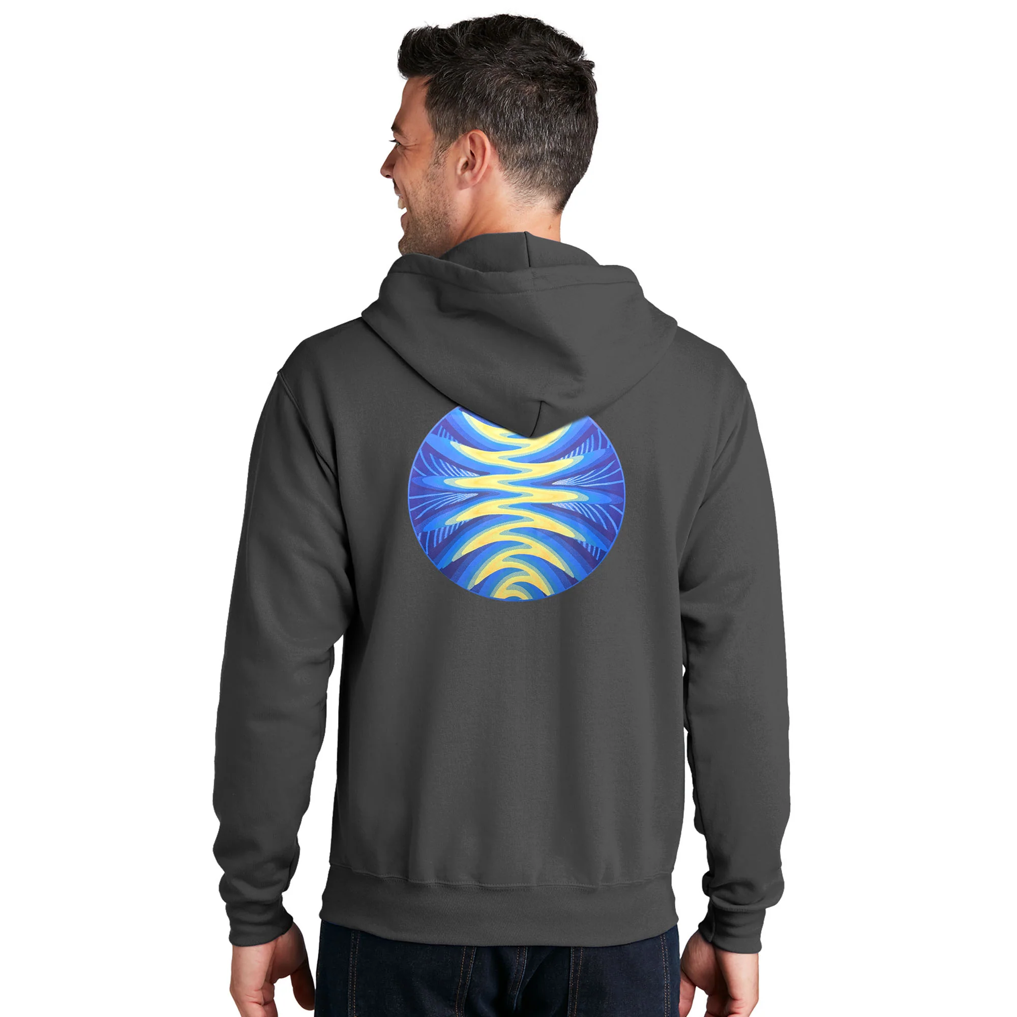 Sovereignty - Zip Up Sweatshirt - Reflection - Grey - White Logo - XL - Image 2