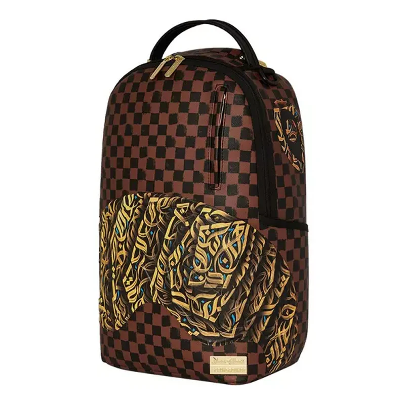 Sprayground - #208 Diaa Allam Brown Checkered Backpack - Image 3