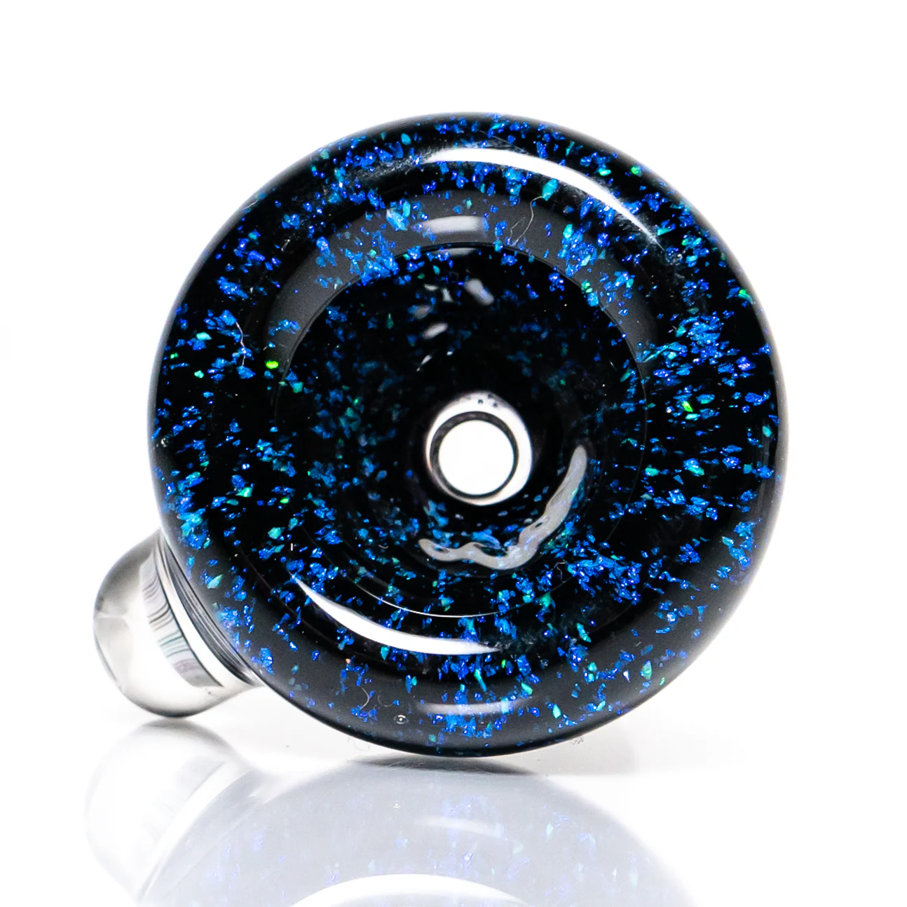 Steve H - 18mm Slide - Crushed Opal - Rasta Star Flower - Image 2