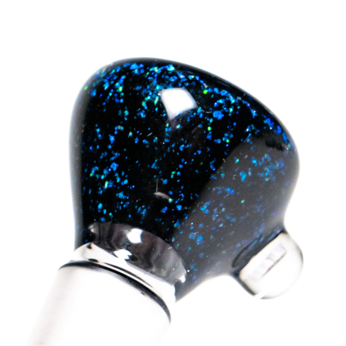 Steve H - 18mm Slide - Crushed Opal - Rasta Star Flower - Image 3