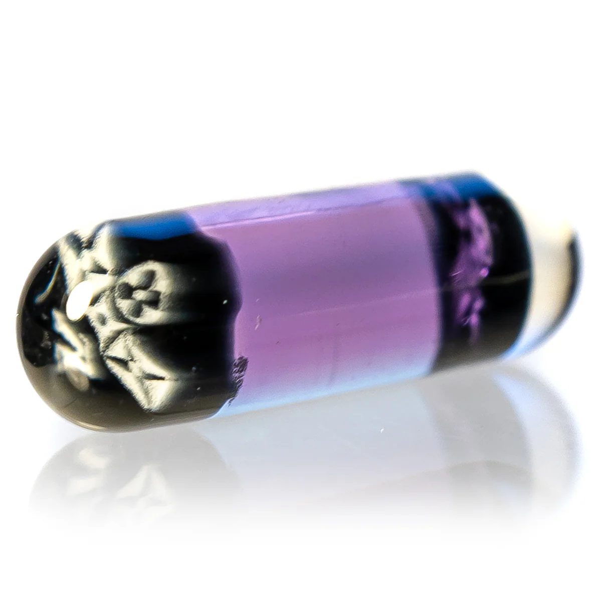 Steve H Glass - Artist Series Pillar - Black & White Monogram - CFL Potion - Image 2