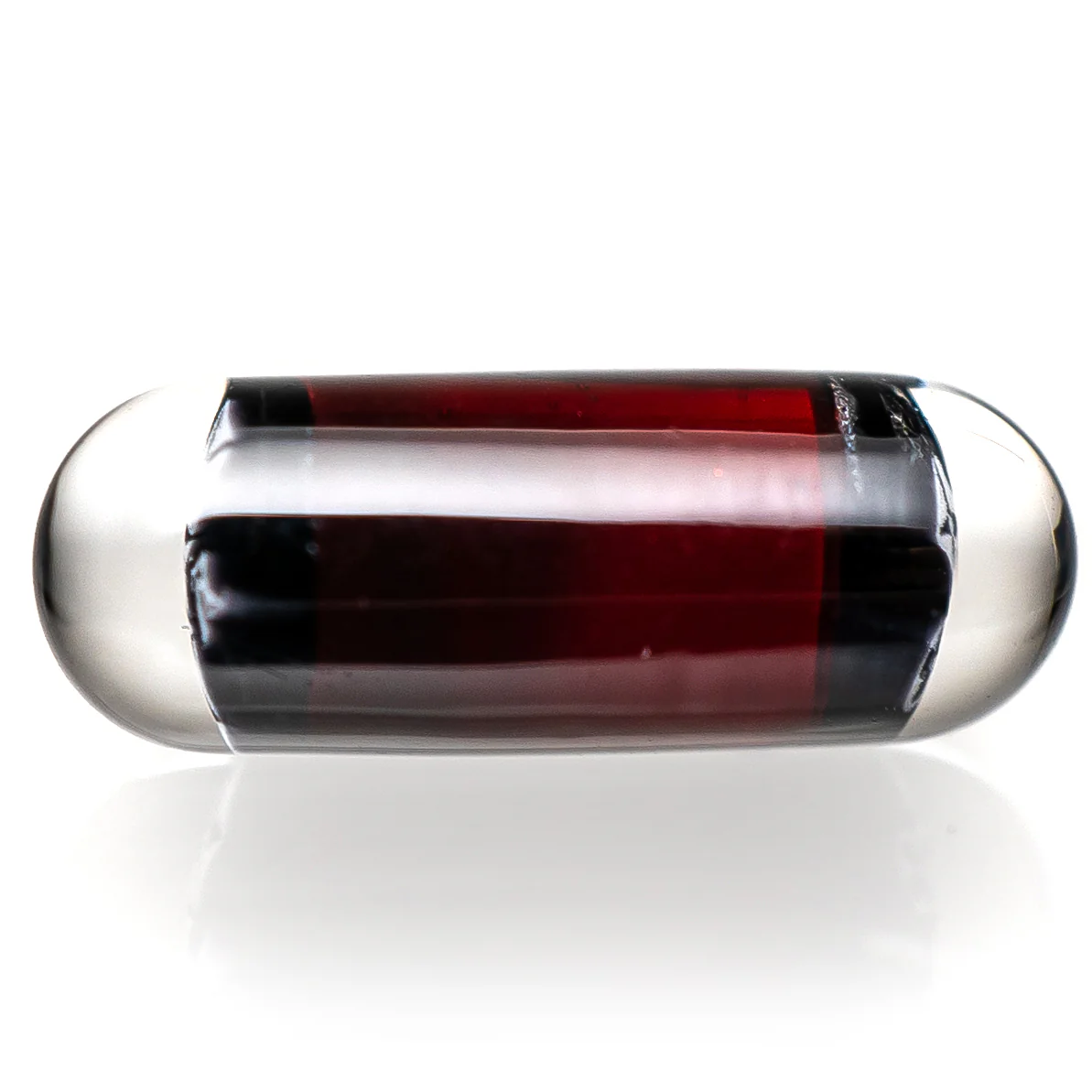Steve H Glass - Artist Series Pillar - Black & White Monogram - Pomegranate - Image 2