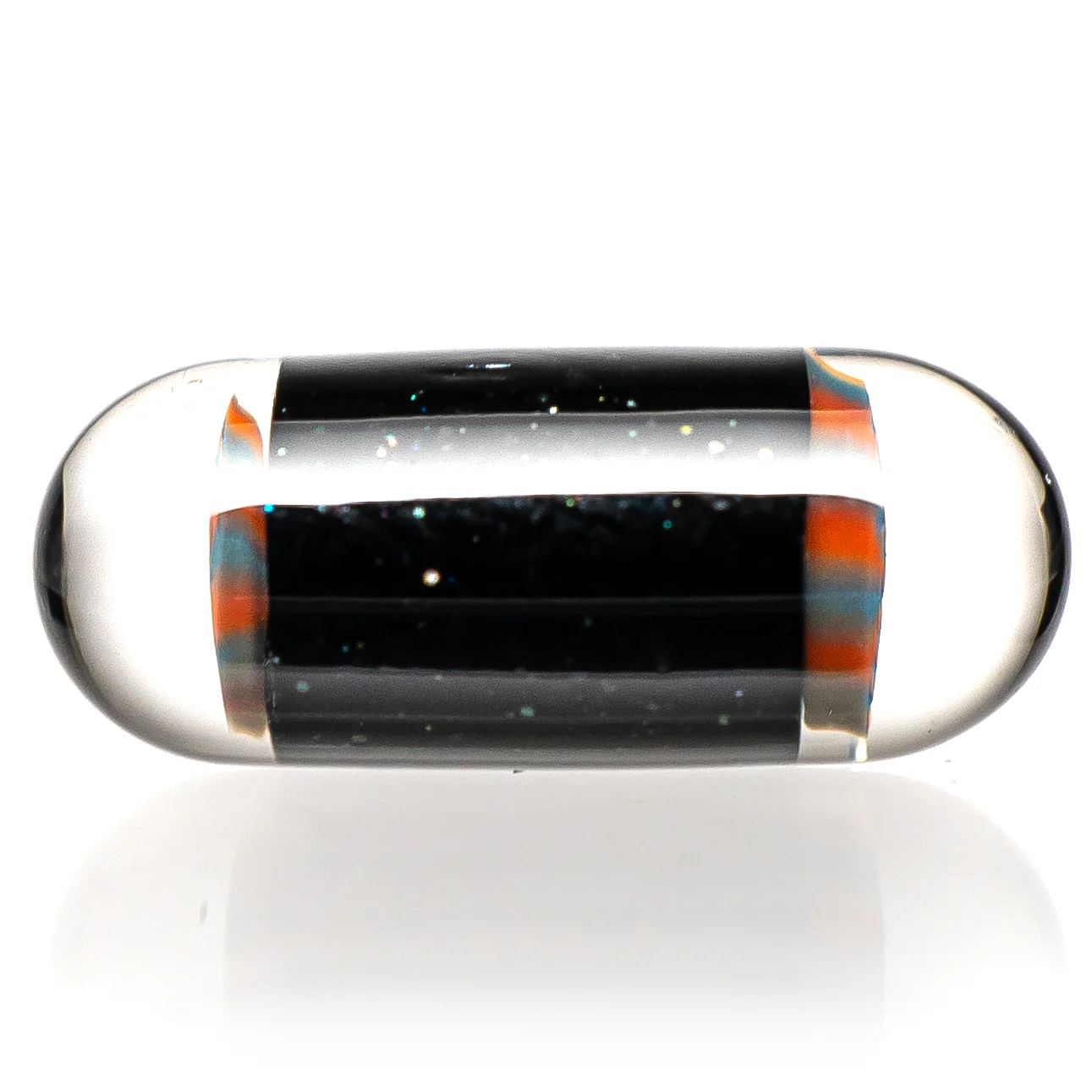 Steve H Glass - Artist Series Pillar - Blue & Orange Rewig - Galaxy - Image 2