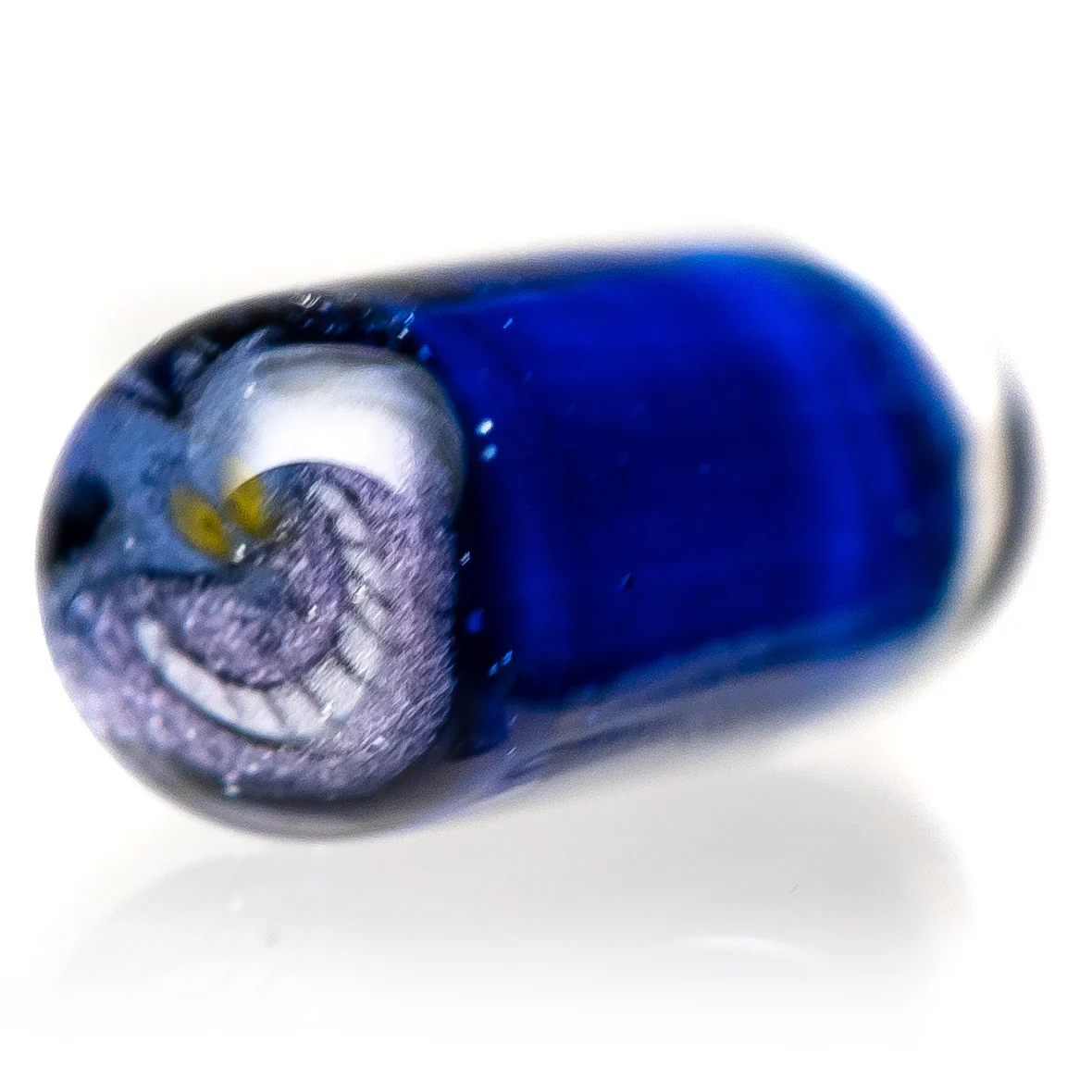 Steve H Glass - Artist Series Pillar - Cheshire Cat - Cobalt