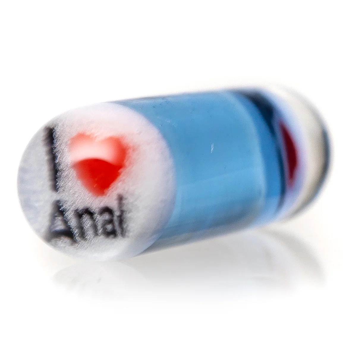 Steve H Glass - Artist Series Pillar - I Love Anal - Blue Dream