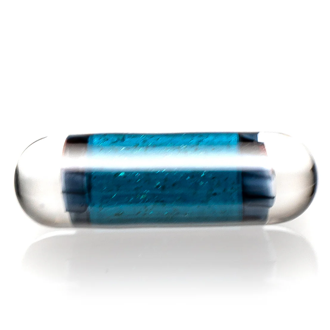 Steve H Glass - Artist Series Pillar - Rainbow Cloud - Blue Stardust - Image 2