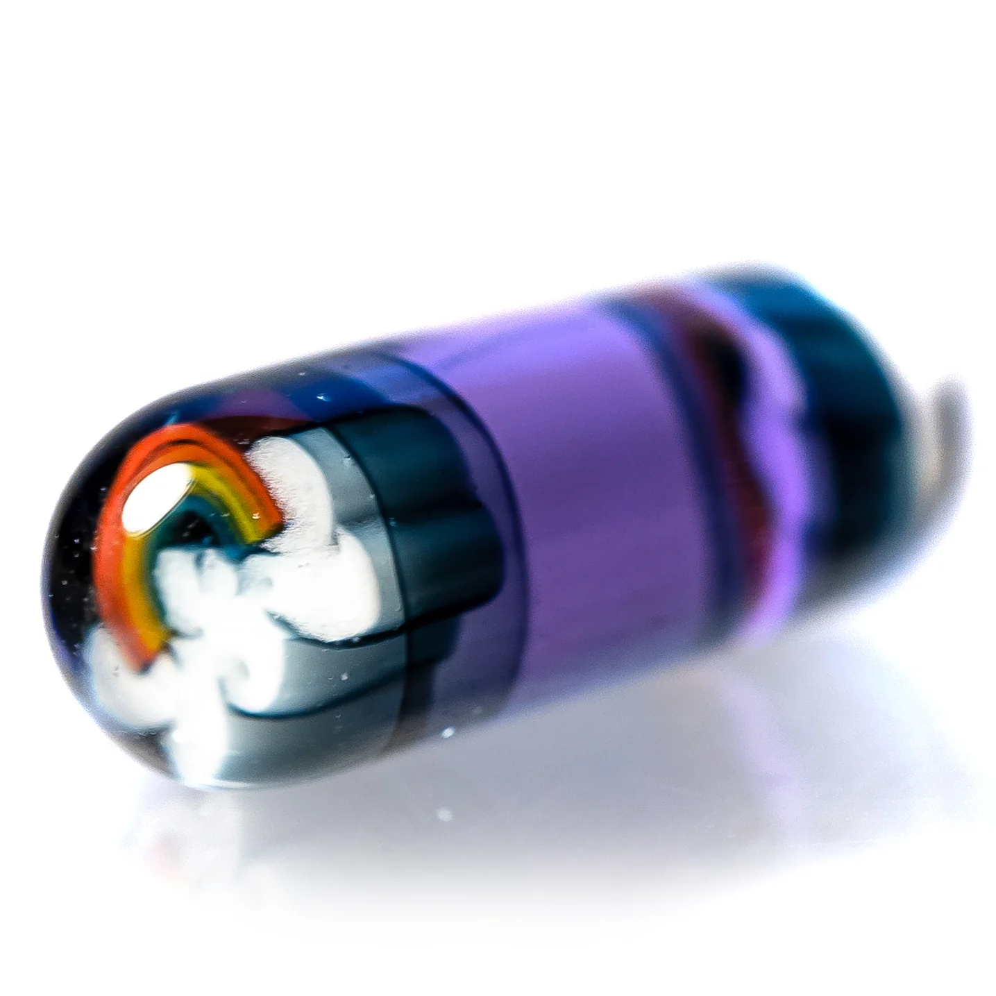 Steve H Glass - Artist Series Pillar - Rainbow Cloud - CFL Potion - Image 2