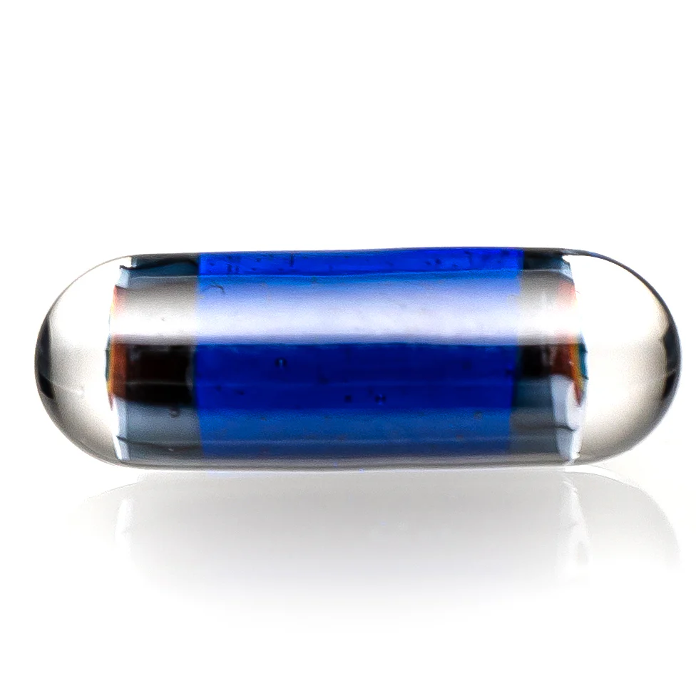 Steve H Glass - Artist Series Pillar - Rainbow Cloud - Cobalt - Image 2