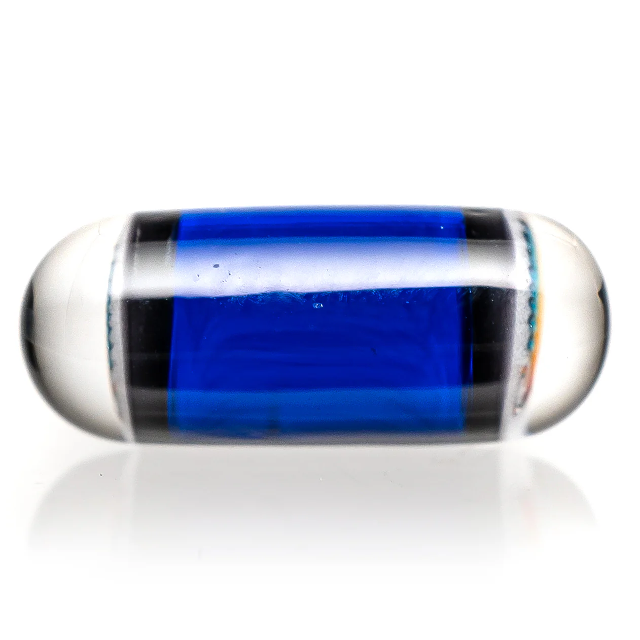 Steve H Glass - Artist Series Pillar - Rainbow Wag - Cobalt - Image 2