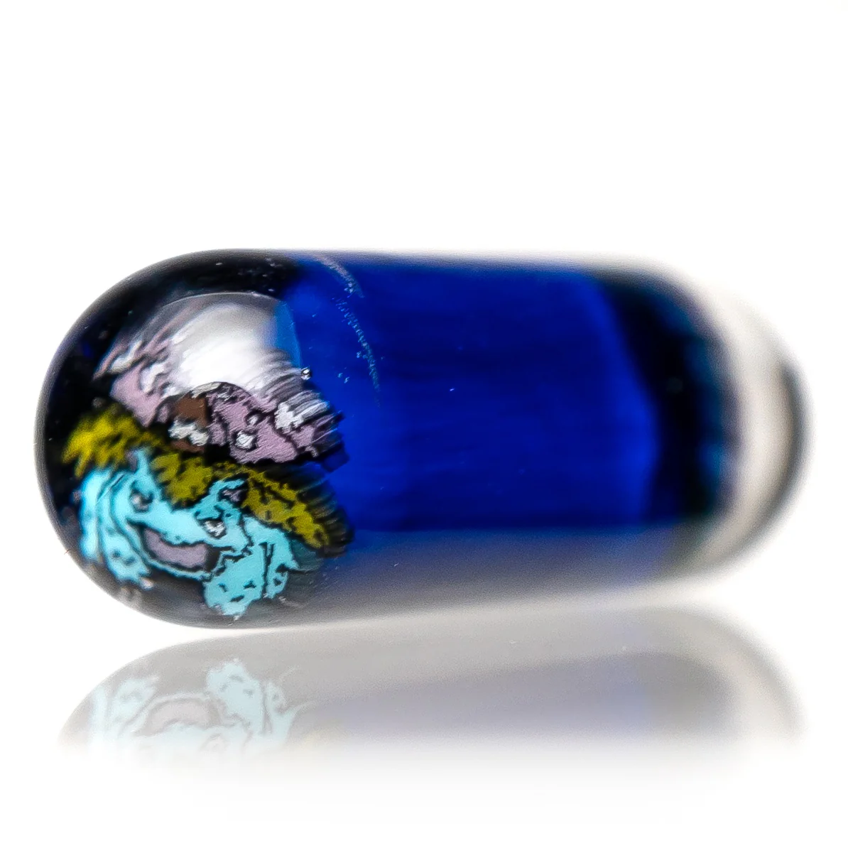 Steve H Glass - Artist Series Pillar - Venusaur - Cobalt