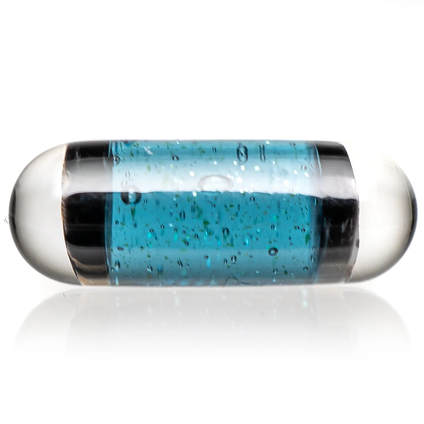 Steve H Glass - Standard Series Pillar - Tiger - Blue Stardust - Image 2