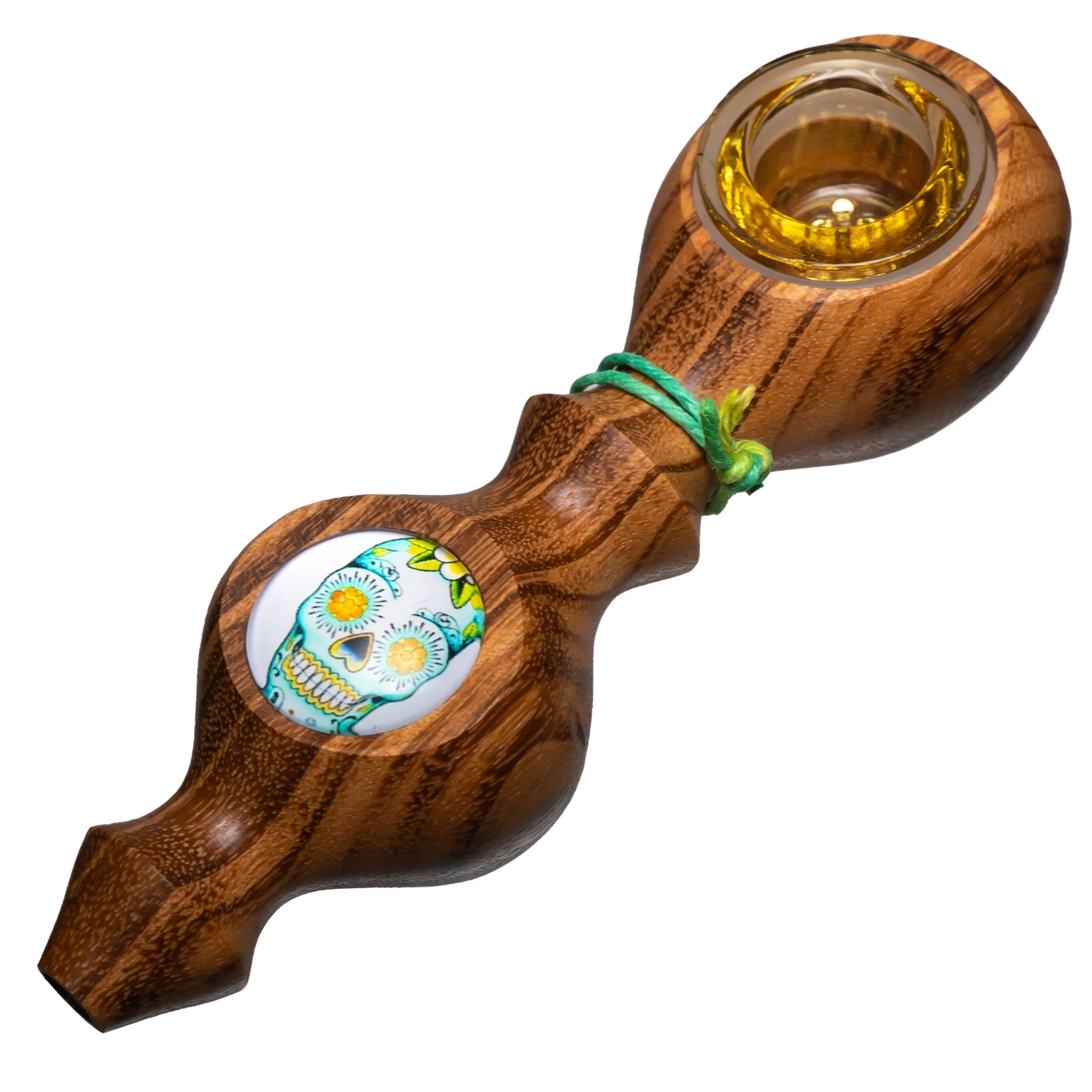 Steve's Dank Pipes - Galaxy - Brazilian Tigerwood - White Calavera