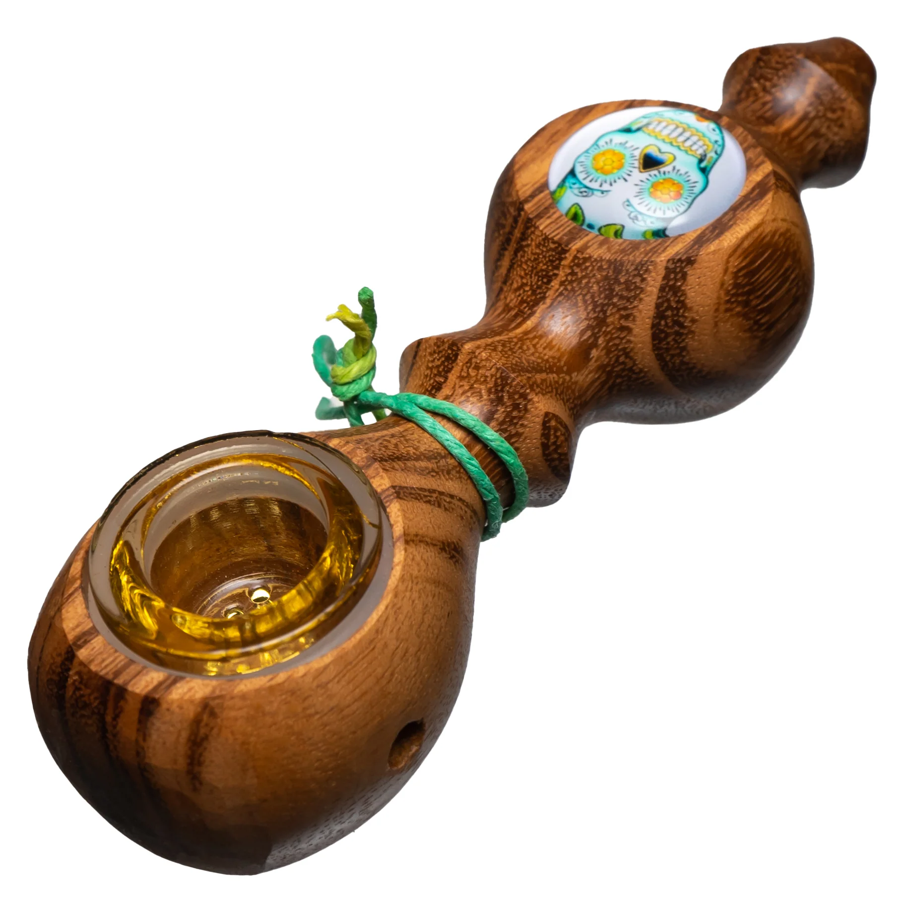 Steve's Dank Pipes - Galaxy - Brazilian Tigerwood - White Calavera - Image 2