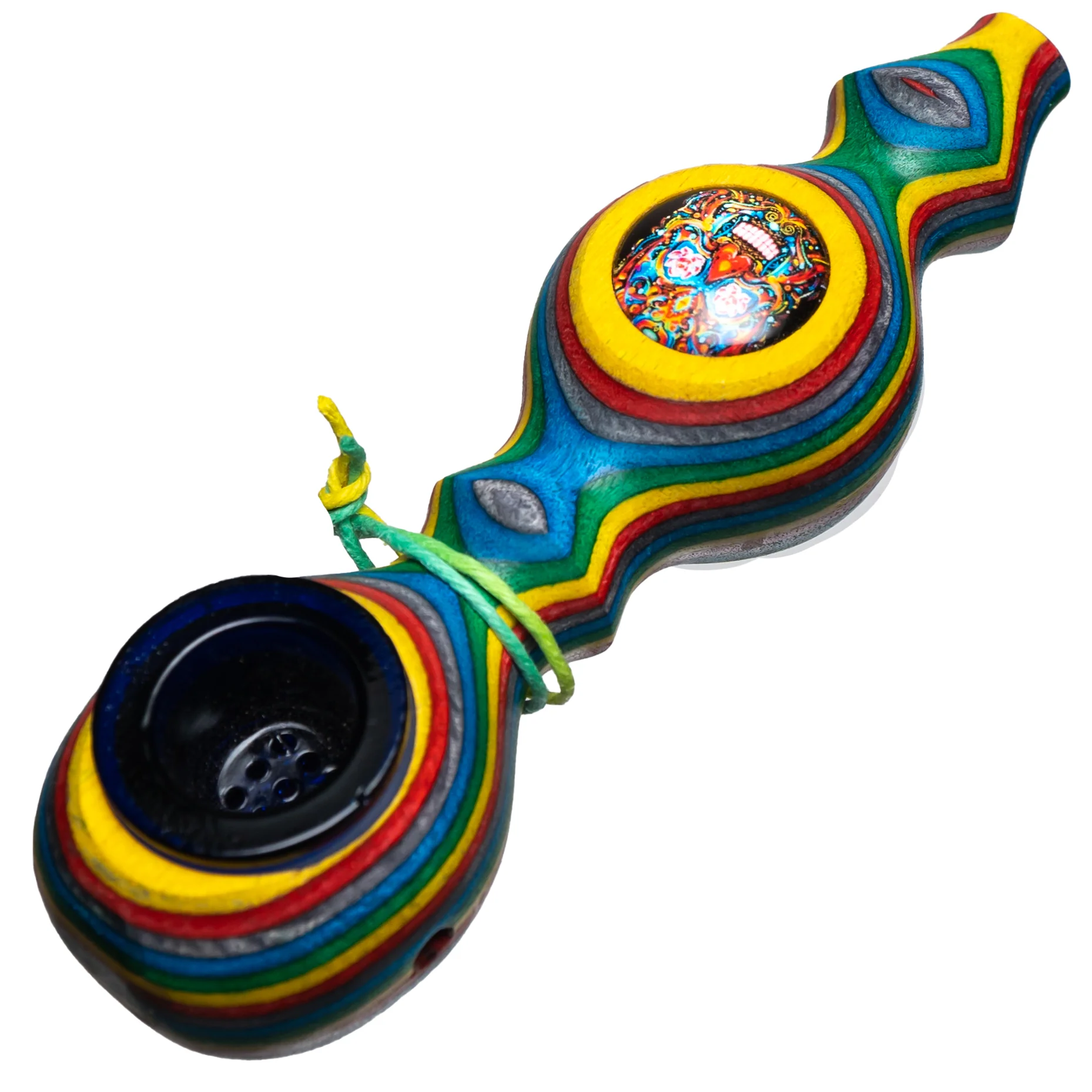 Steve's Dank Pipes - Galaxy - Maine Spectra-Birch - Rainbow - Calavera - Image 2