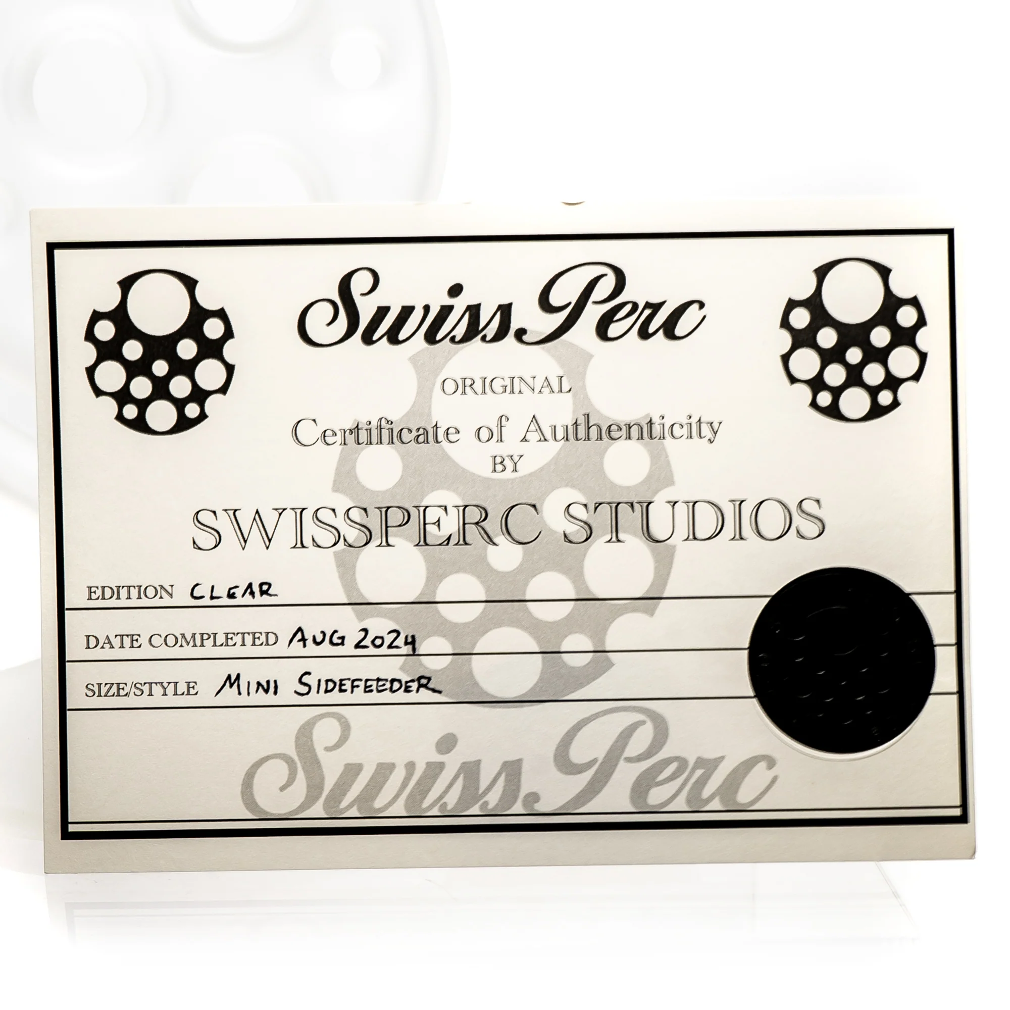Swiss Perc - Mini Side Feeder - Blasted - 8 Seal - Image 10