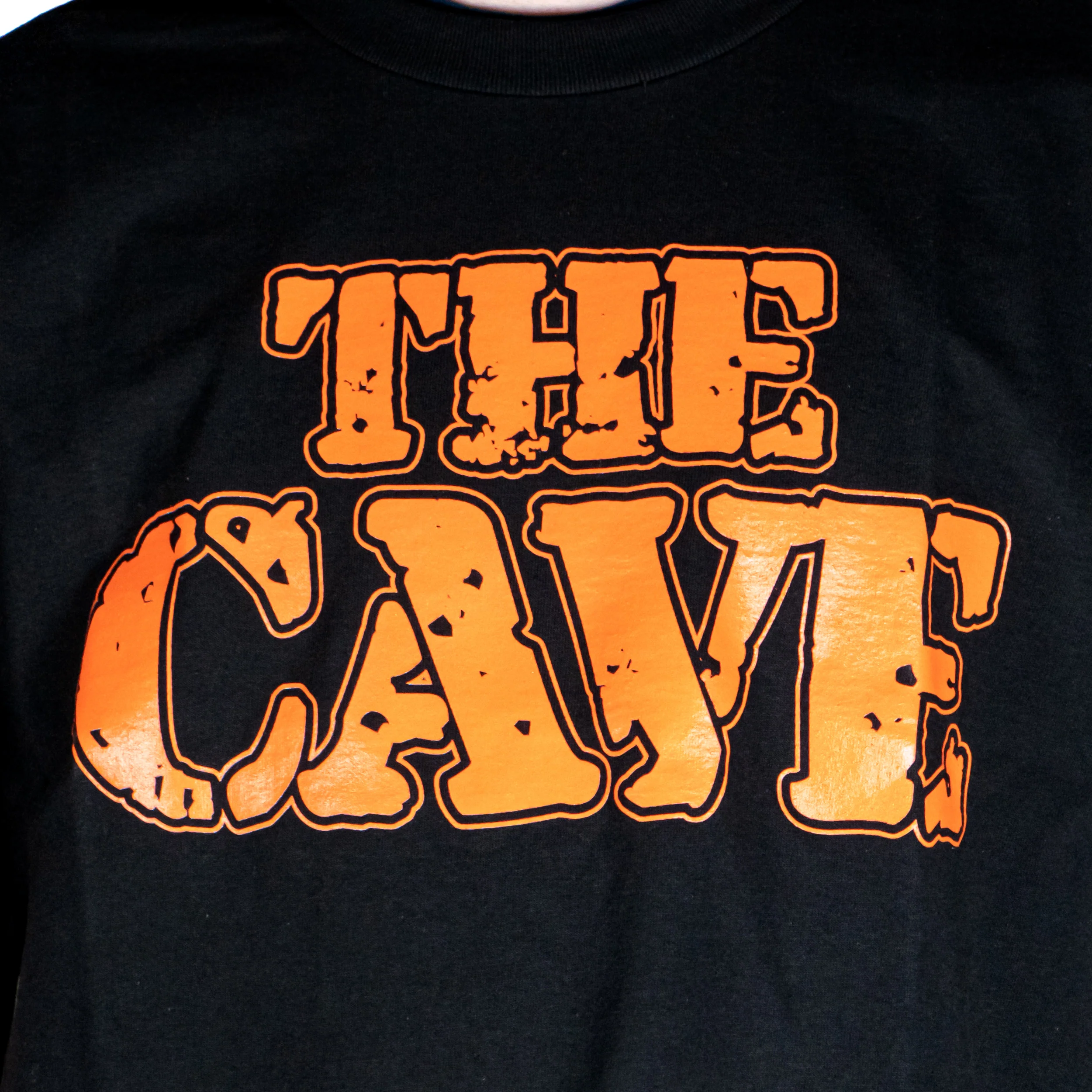 The Cave - T-Shirt - Classic Logo - Black & Orange - Medium - Image 3