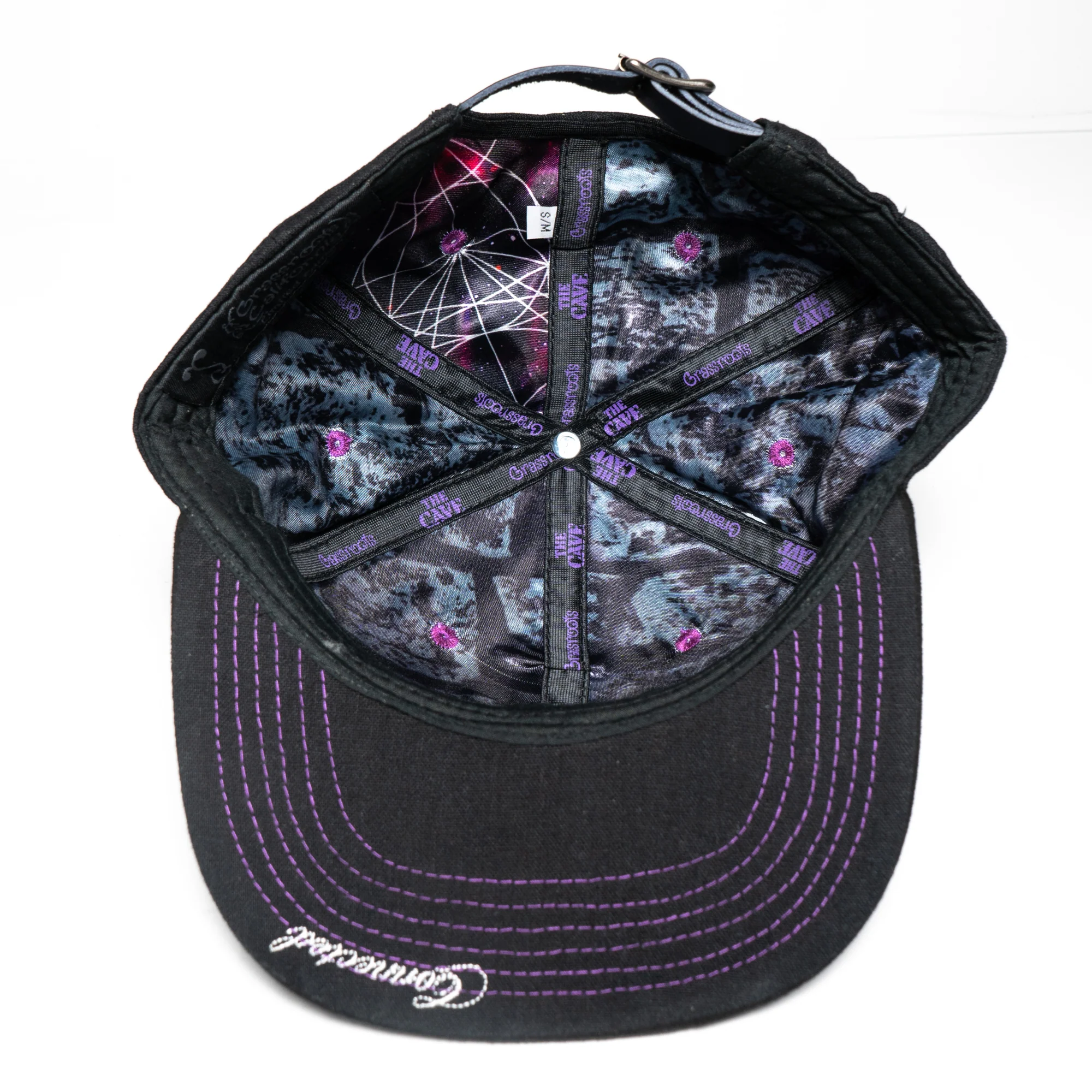 The Cave x Grassroots Strap Back Hat - Small/Medium - Image 6