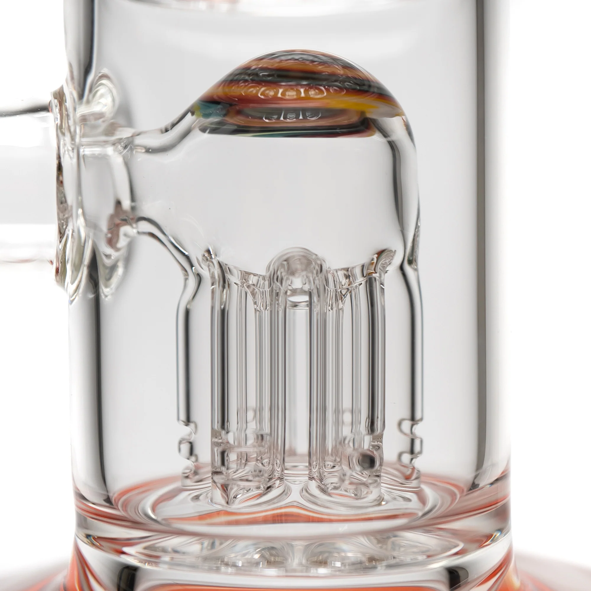 Toro - Double Micro - 7/13 - Pomegranate & White Satin w/ Fire & Earth Wag - Image 6
