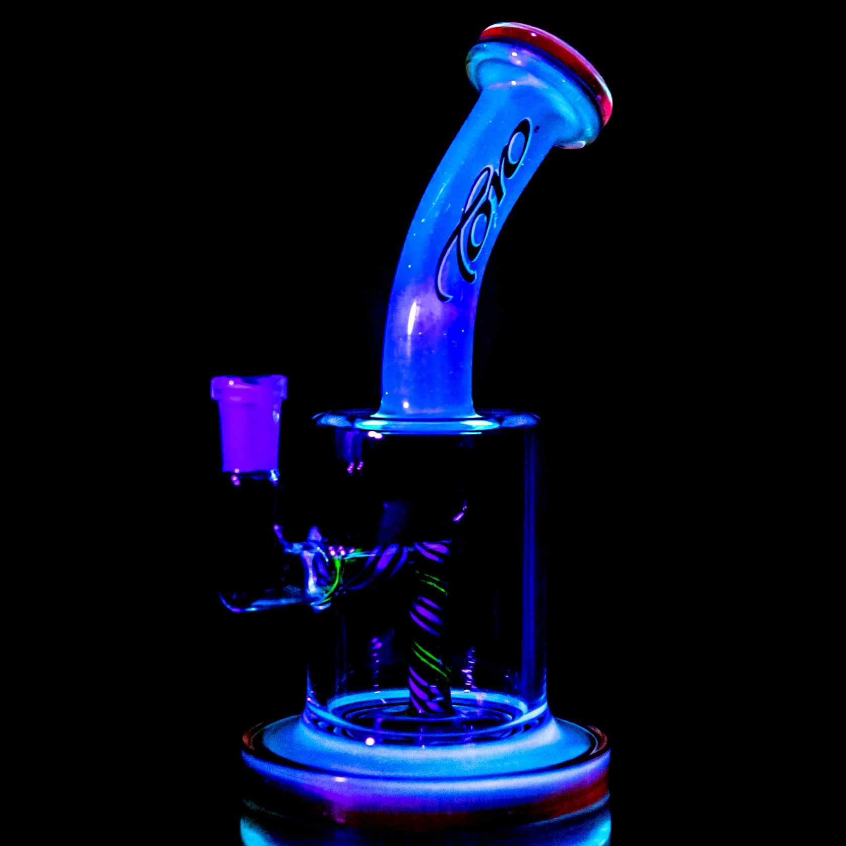 Toro - Macro XL - 10mm - Blue Satin & Metal Fleck w/ Multicolor Linework - Image 2