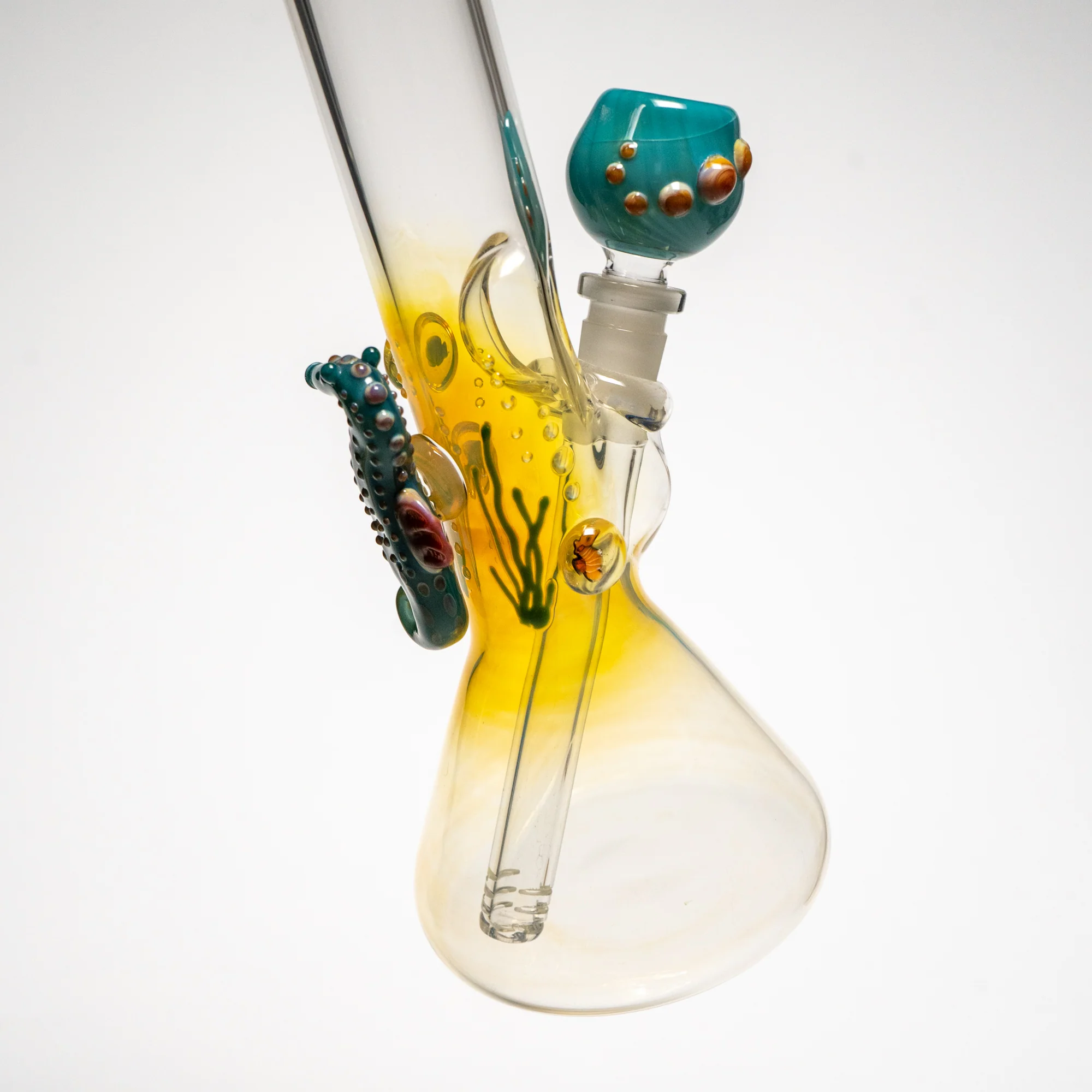 Trident - 13" Fumed Beaker w/ Art - Seahorse - Image 6