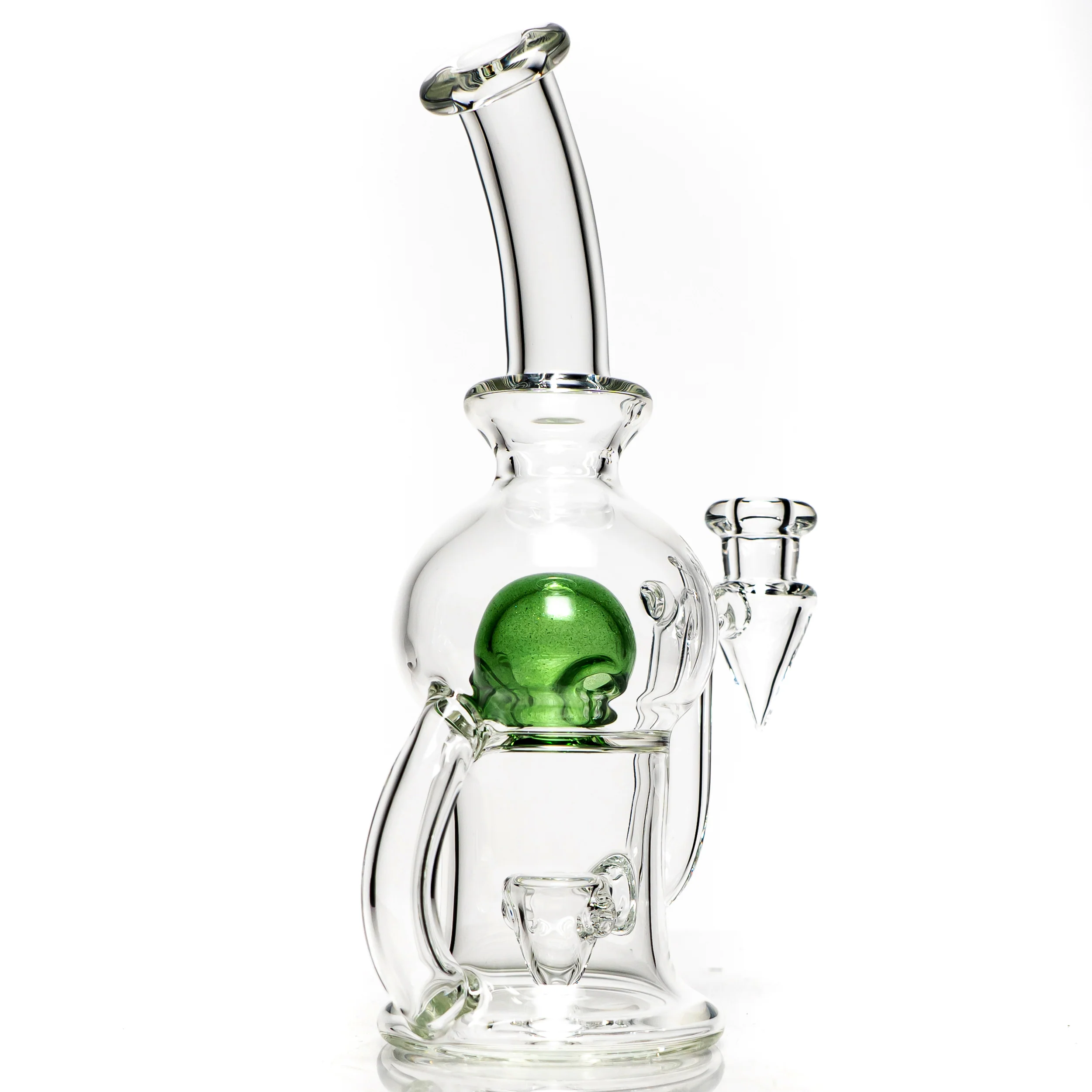 Tube Sock Glass Hustle - Brain Bubbler - Green Stardust Accent - Image 3