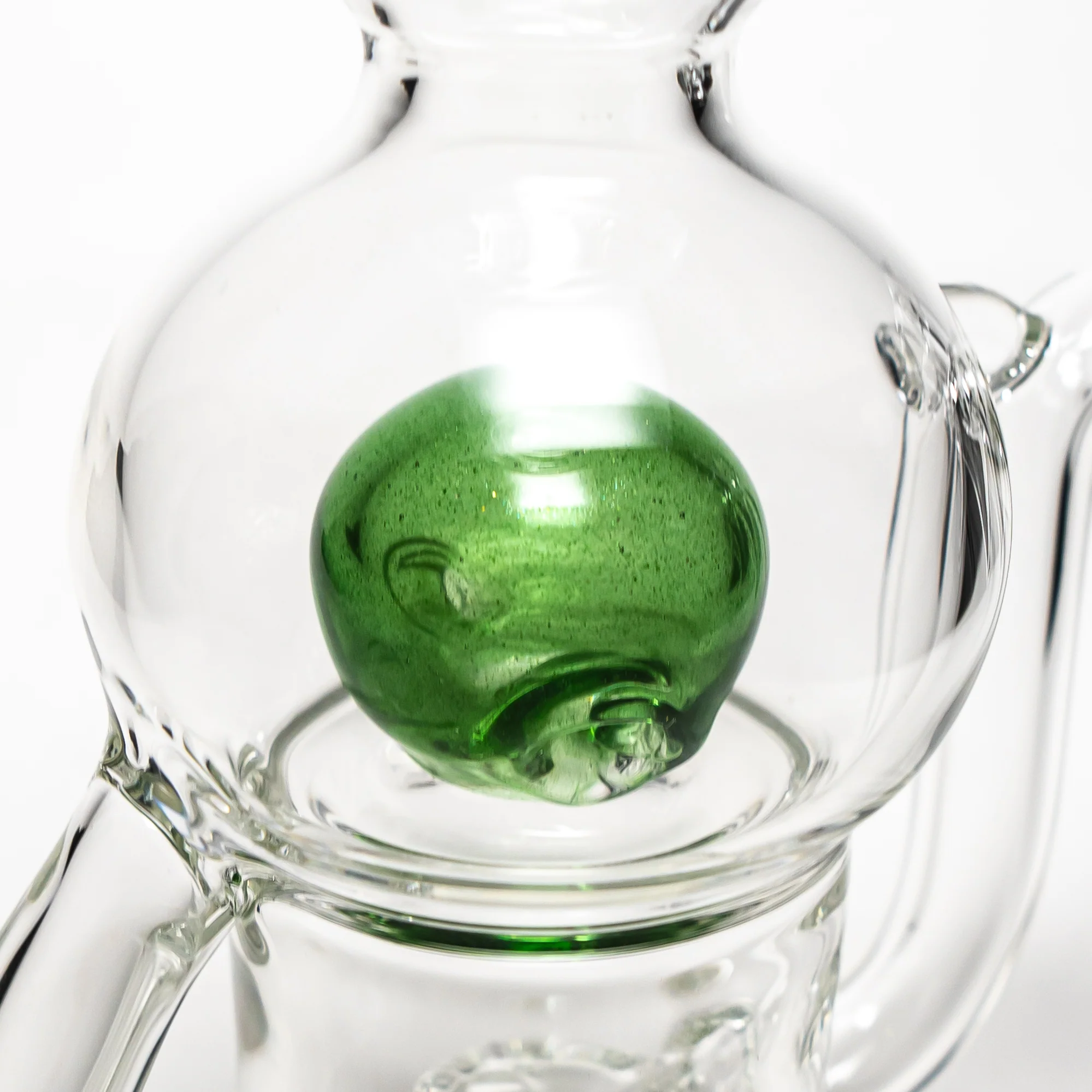 Tube Sock Glass Hustle - Brain Bubbler - Green Stardust Accent - Image 6