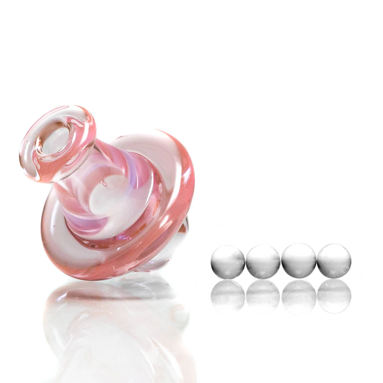 Unity Glassworks - Spinner Cap - Transparent Pink - Image 2