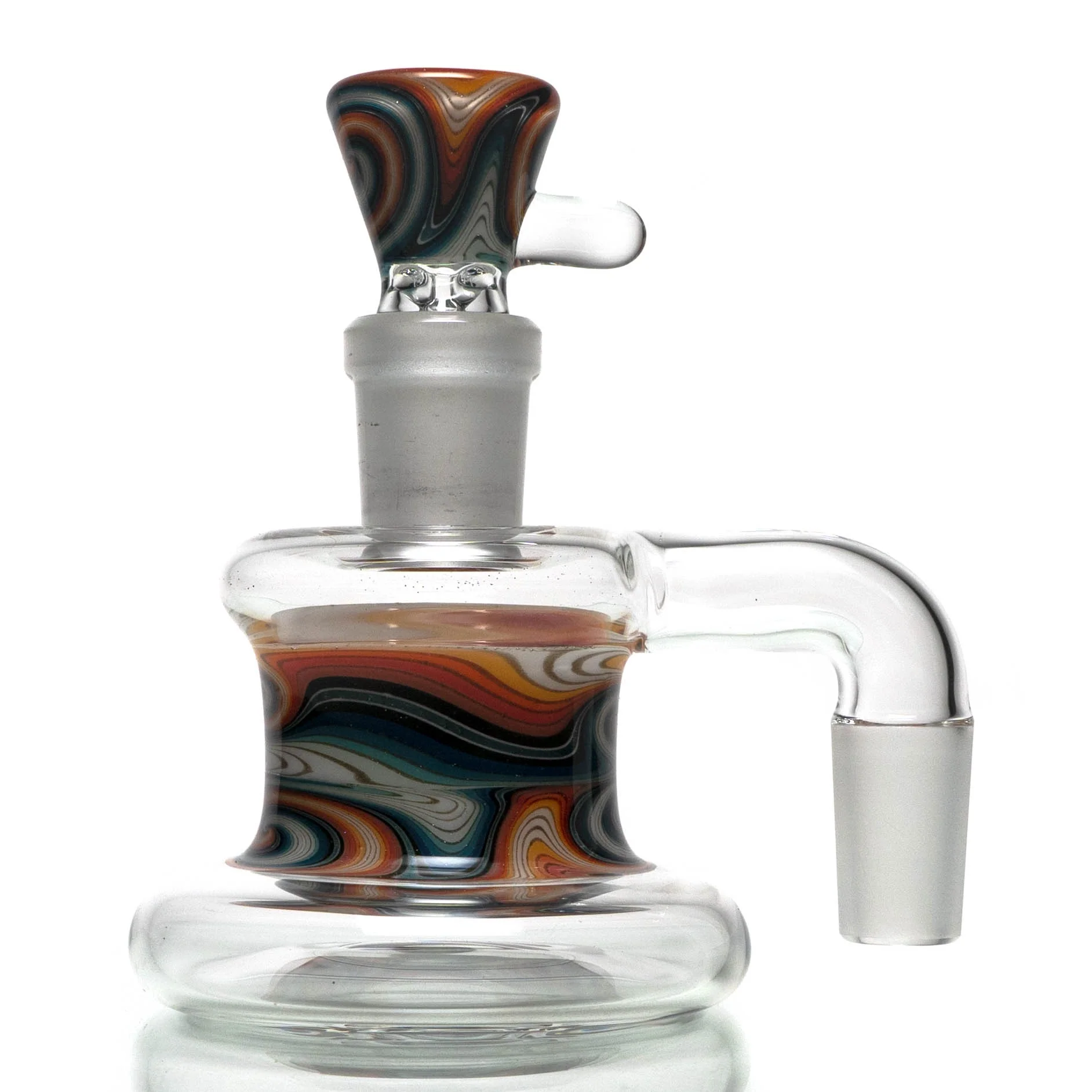 Unity Glassworks - Worked Dry Catcher Set - 14mm - Fire & Ice