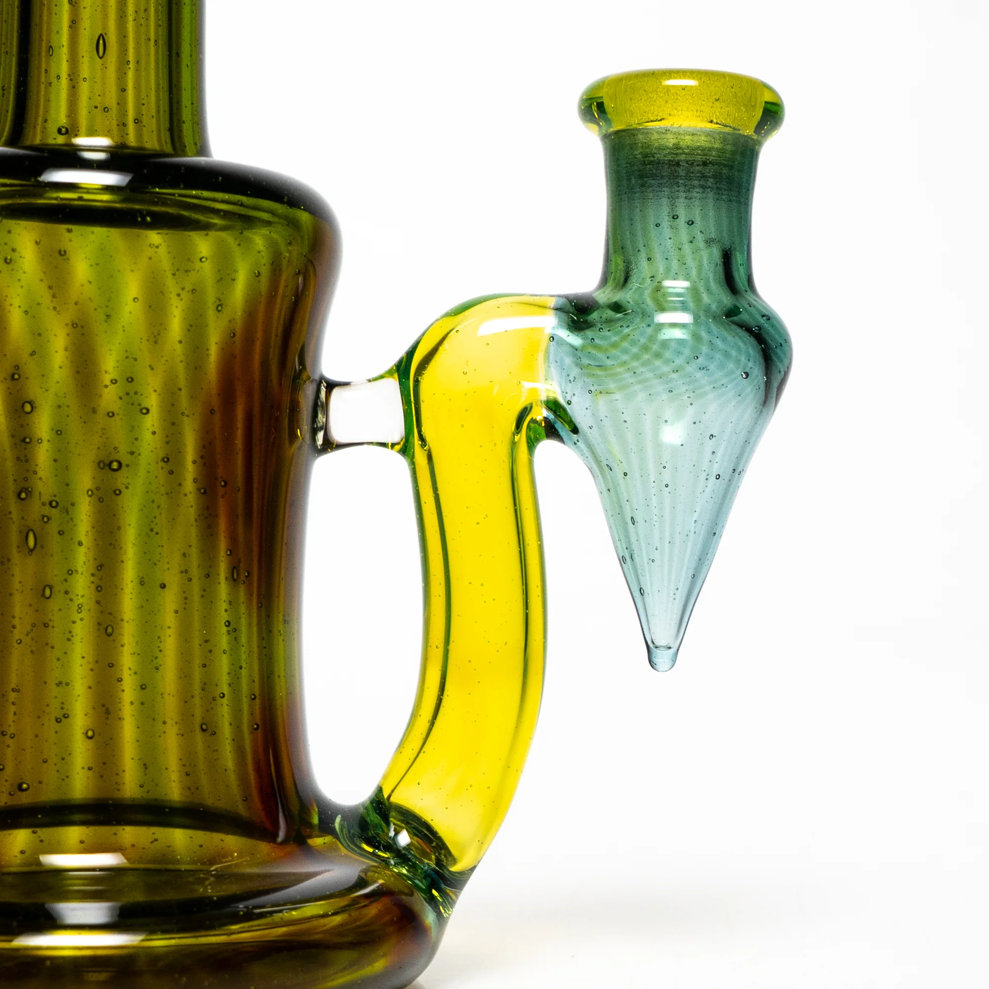 Unity Glassworks - Fixed Mini Tube - 10mm - IO Star & CFL Sunset Slyme - Image 6