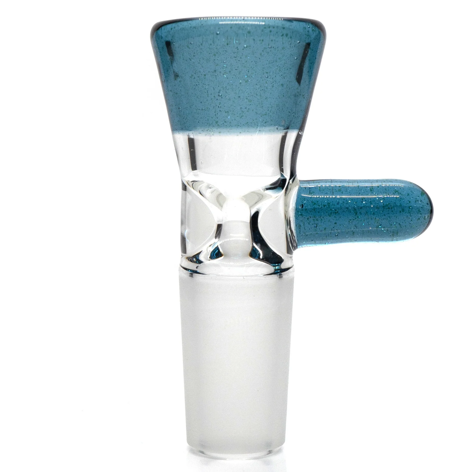 Unity Glassworks - Single Hole Martini Slide - 14mm - Blue Stardust
