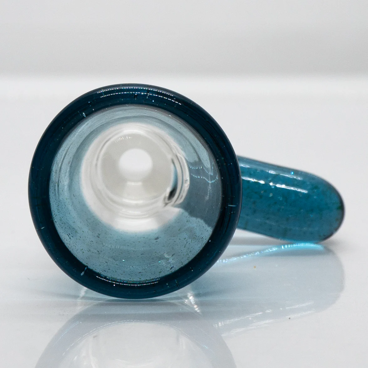 Unity Glassworks - Single Hole Martini Slide - 14mm - Blue Stardust - Image 2