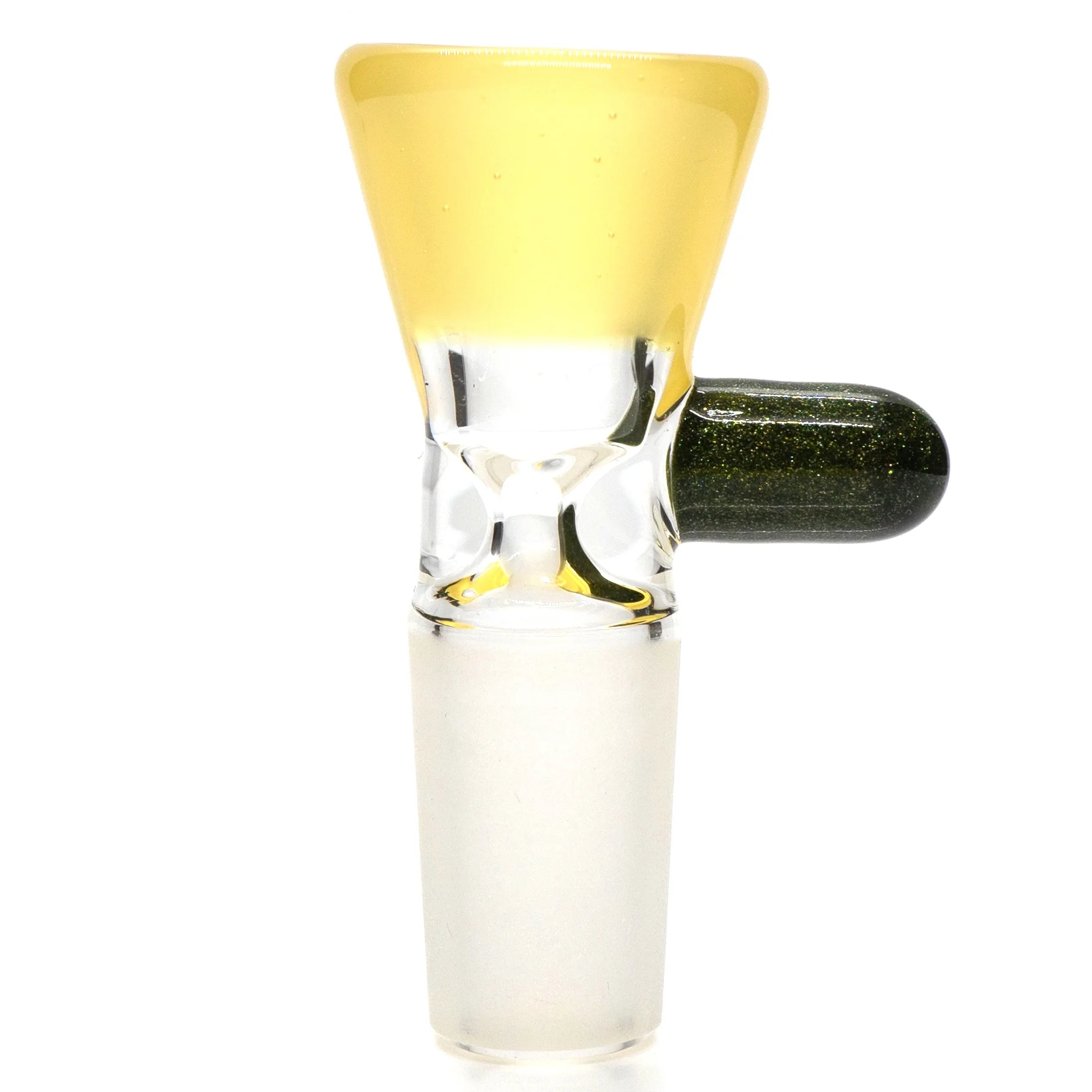 Unity Glassworks - Single Hole Martini Slide - 14mm - CFL Pastel Serum & Metal Fleck