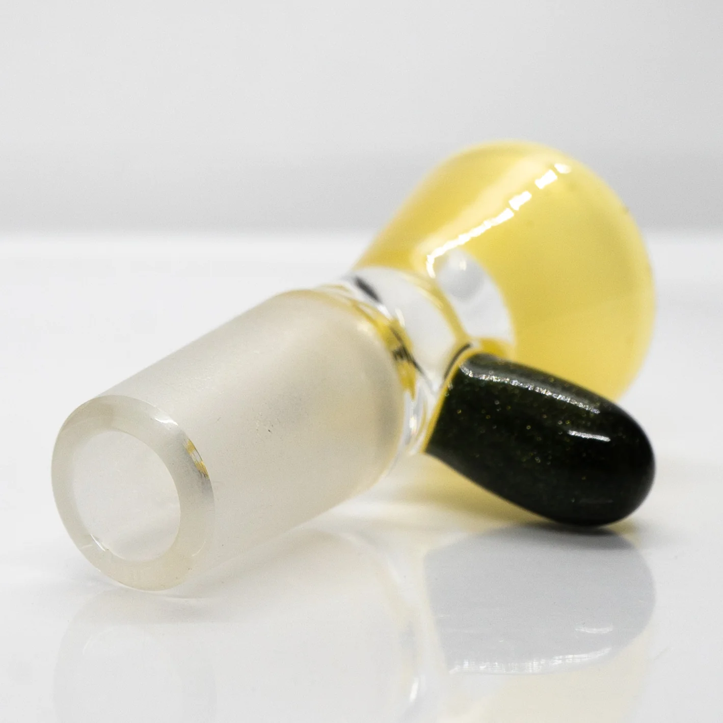 Unity Glassworks - Single Hole Martini Slide - 14mm - CFL Pastel Serum & Metal Fleck - Image 4