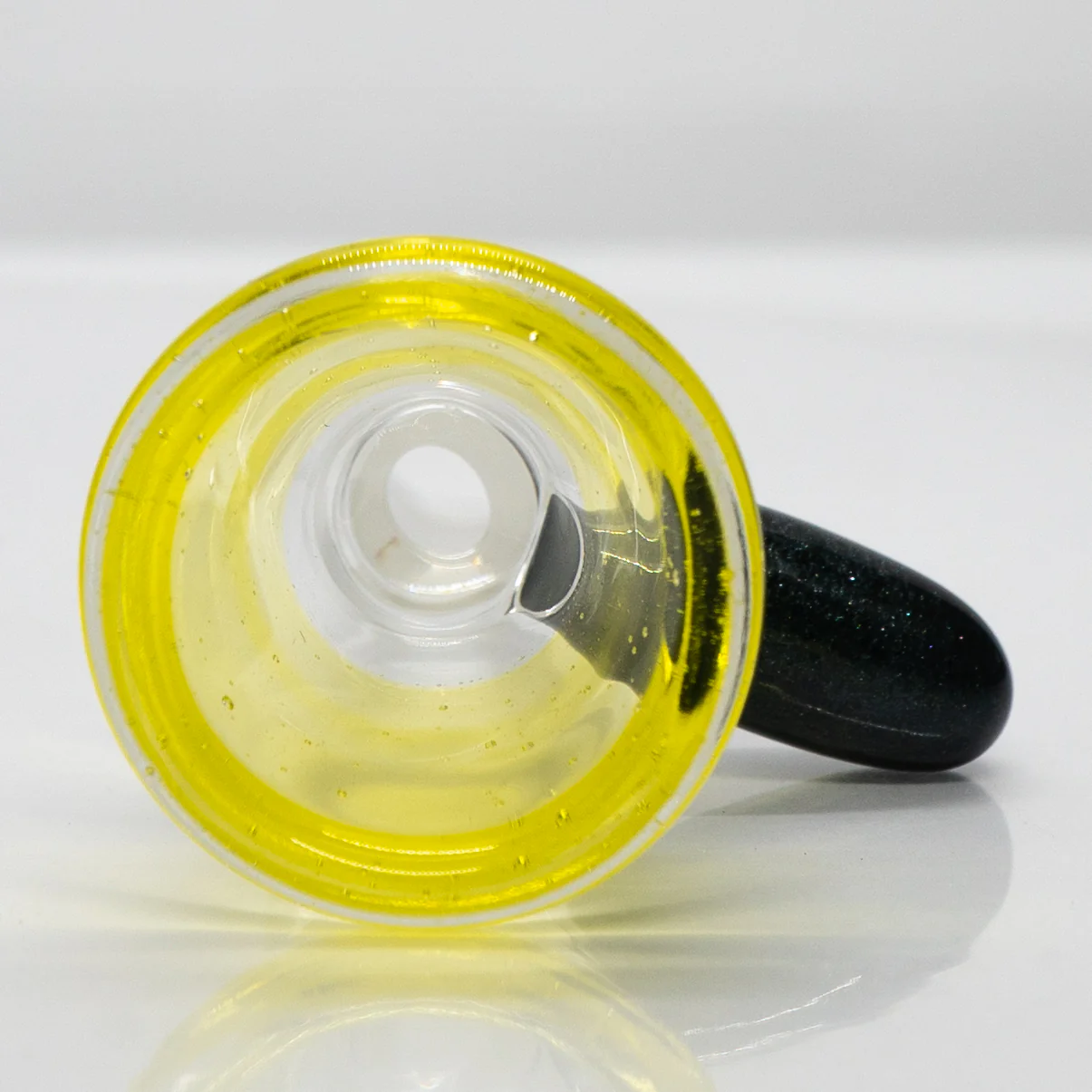 Unity Glassworks - Single Hole Martini Slide - 14mm - Citrine & Unobtainium - Image 2